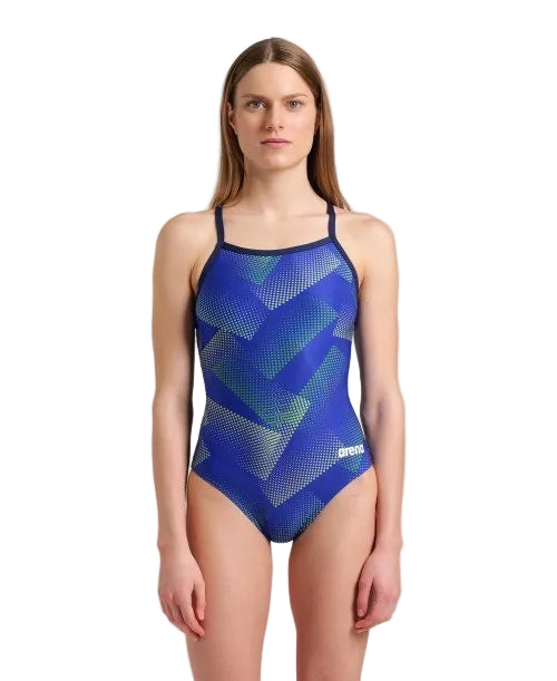 Arena Navy/Blue Green Halftone Lightdrop Back Size 38