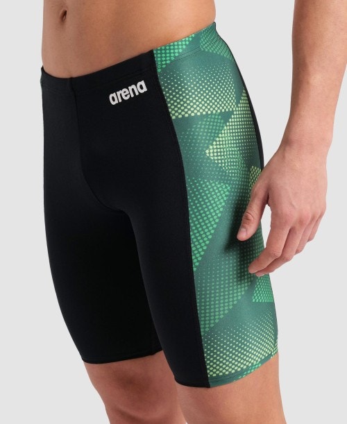 Arena Black/Green Halftone Jammer Size 22