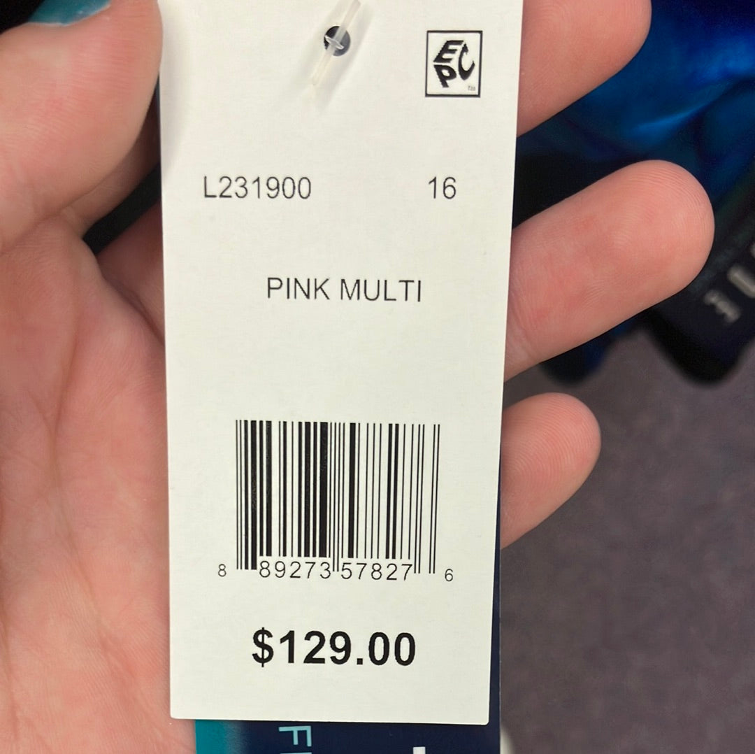 Longitude Pink/White One Piece Suit Size 16