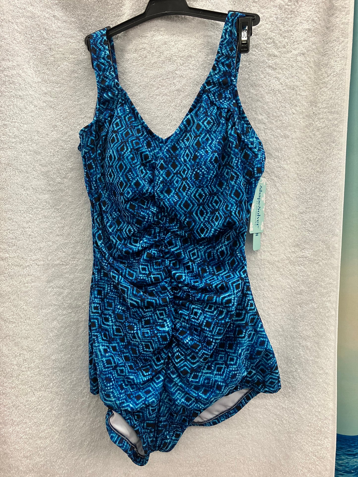 Penbrooke Blue Shape Solver One Piece Missy Control Size 12