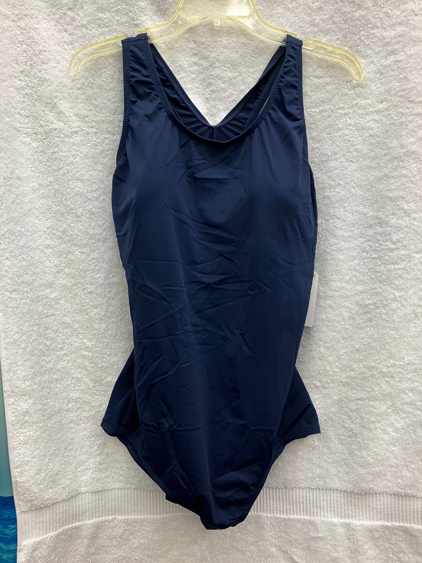 Dolfin Navy H Back One Piece Suit Size 20