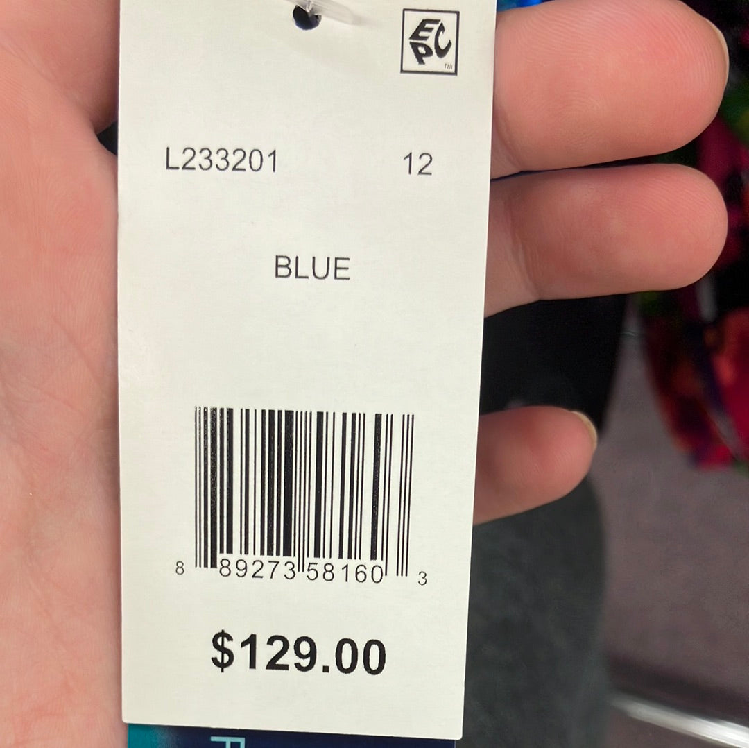 Longitude Blue One Piece Suit Size 12