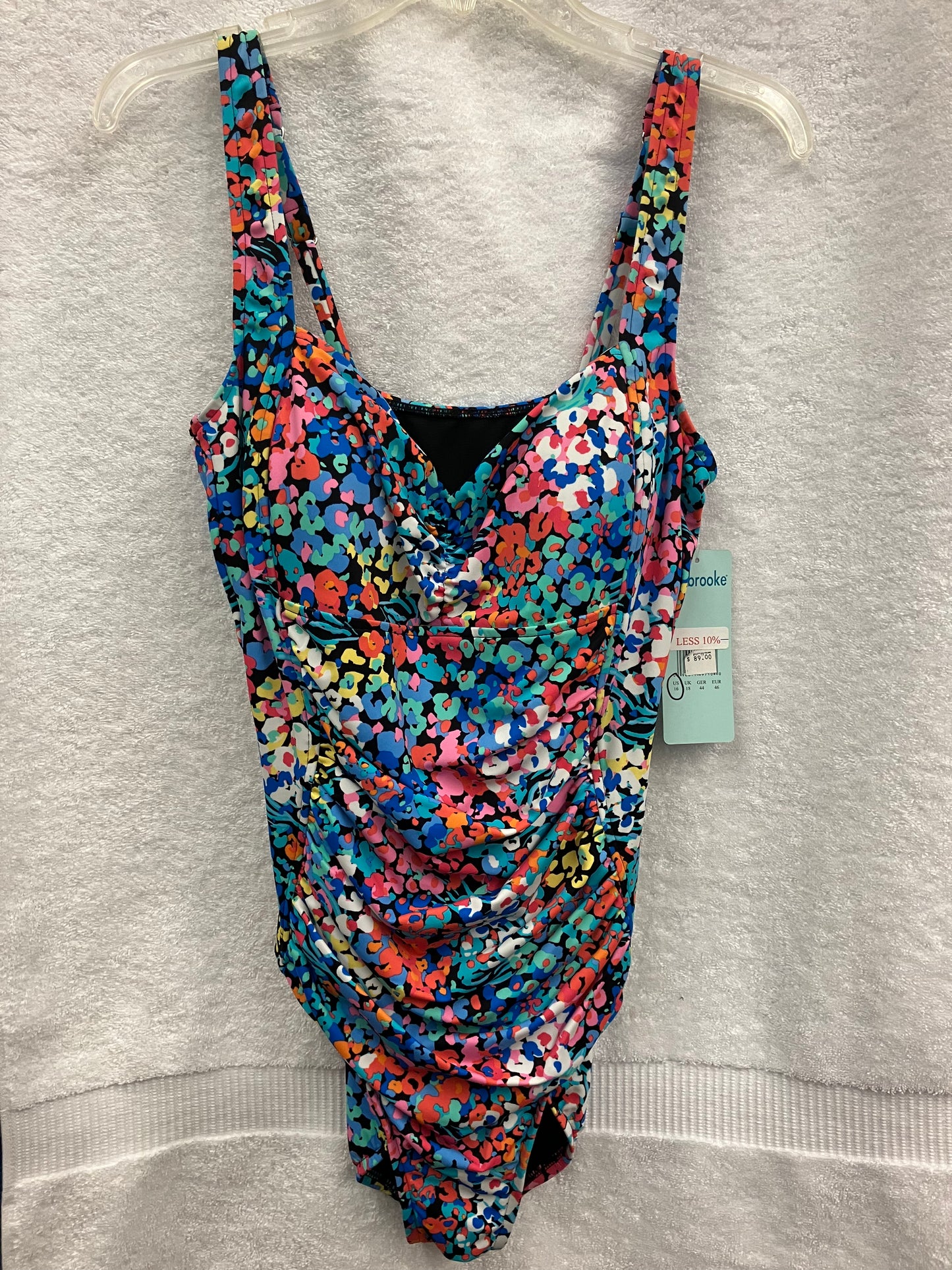 Penbrooke Black/Multi Shape Solver One Piece Missy Control Size 16