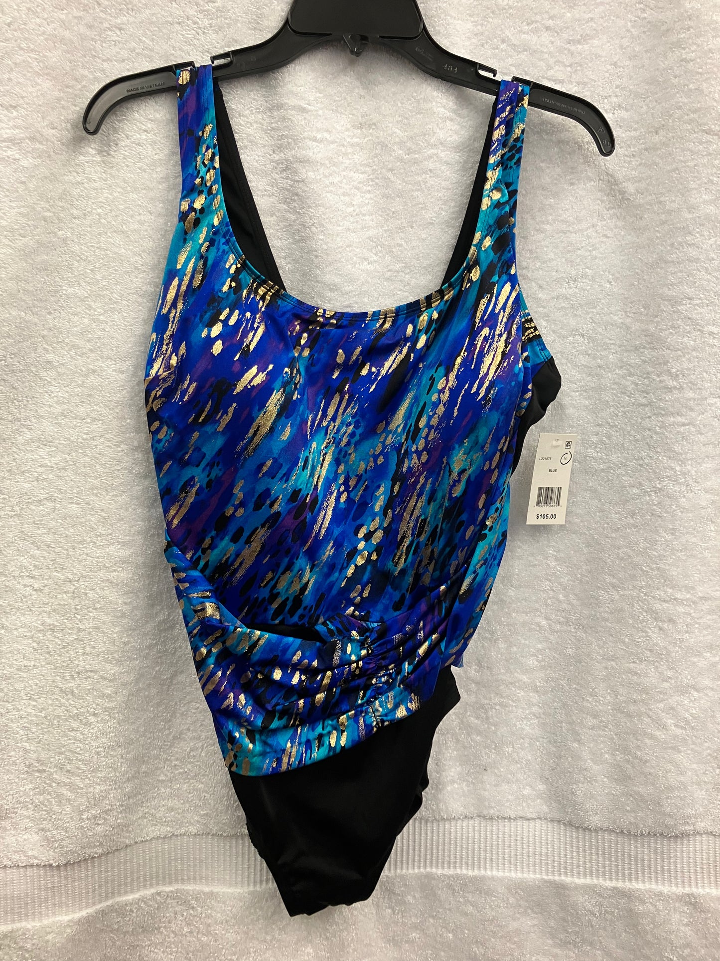 Longitude Blue One Piece Suit Size 14