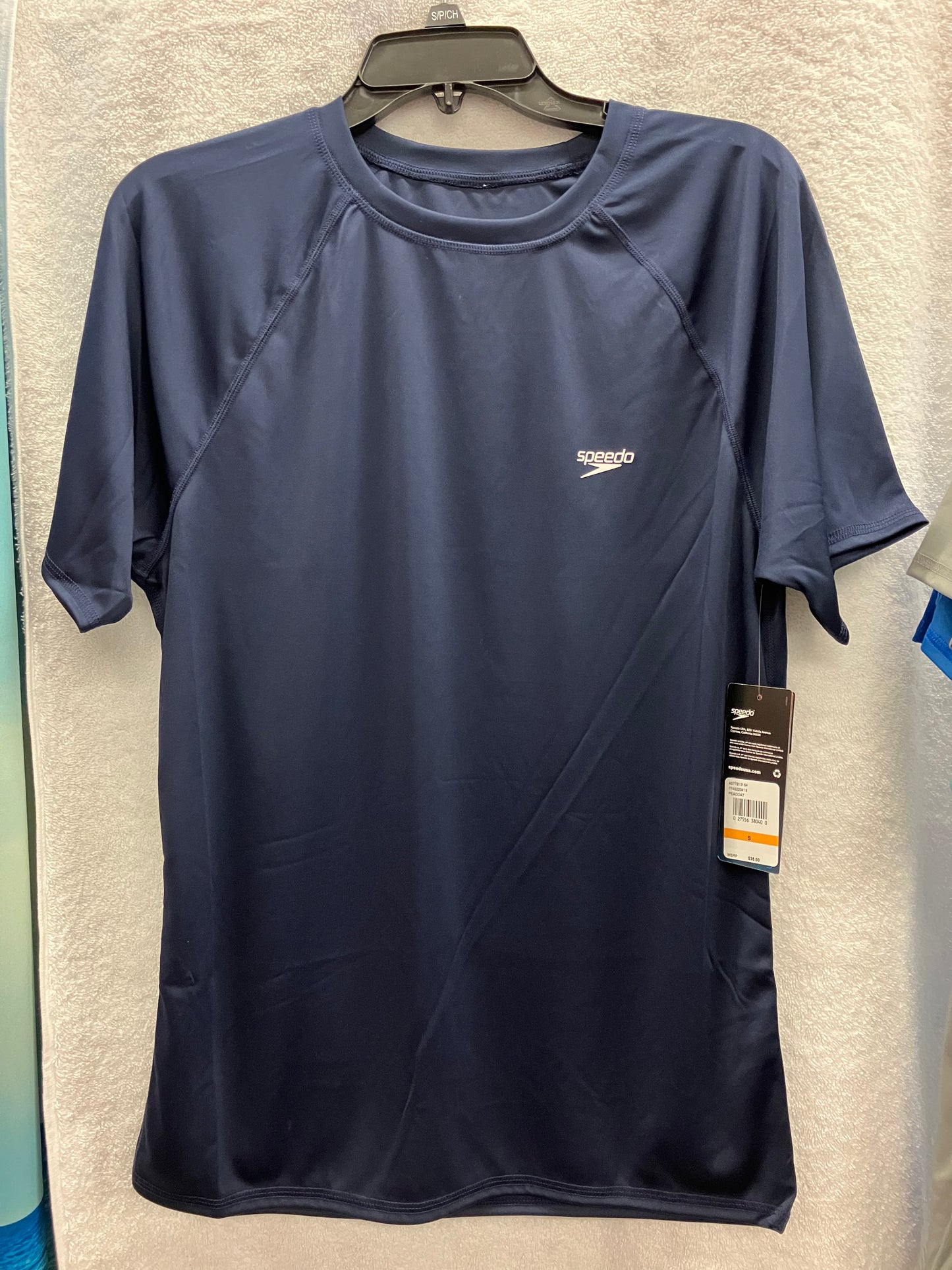 Speedo Peacoat Easy Swim Shirt Size Small
