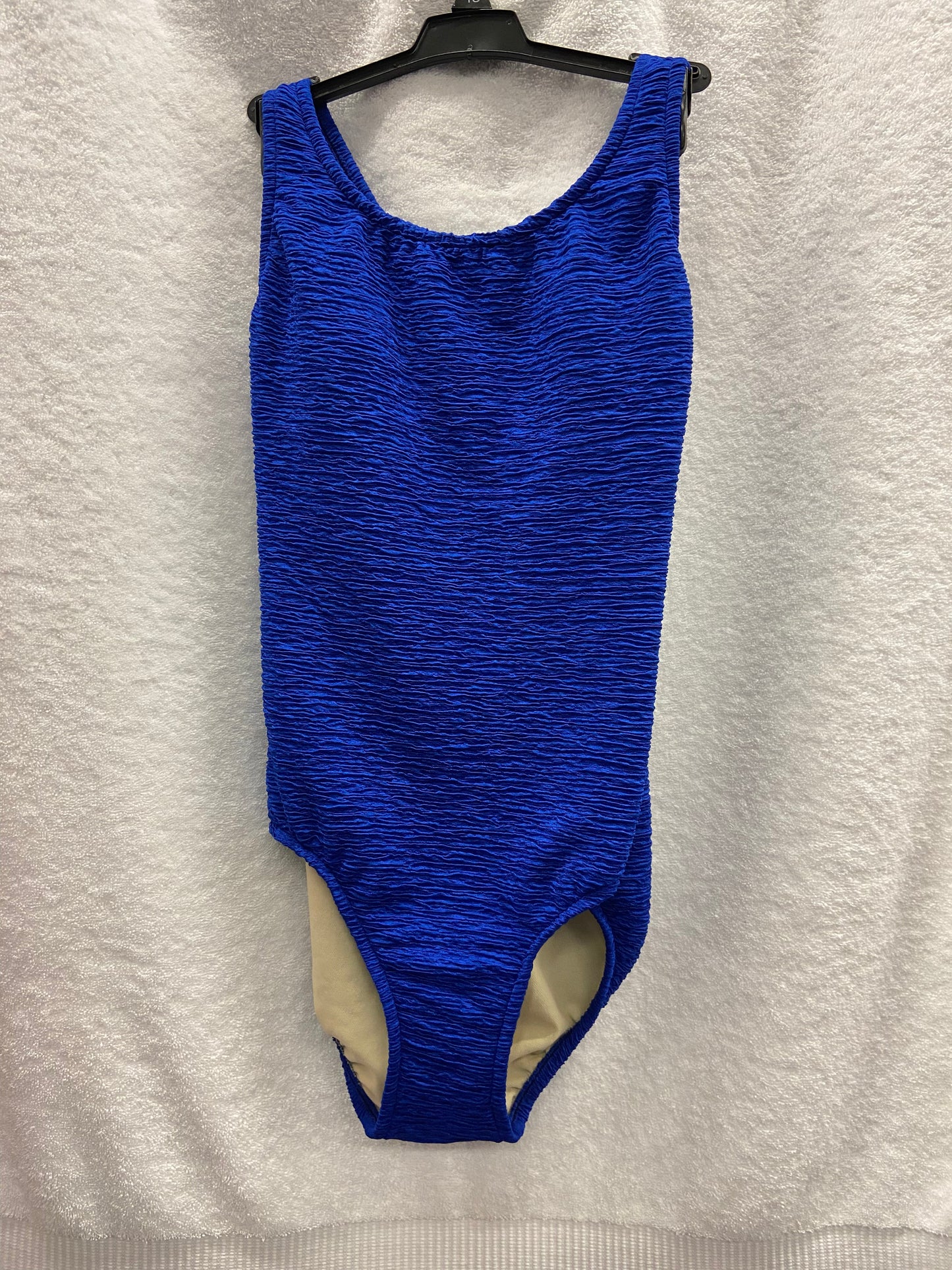 Penbrooke Royal Blue Krinkle One Piece X Back Suit Size 8