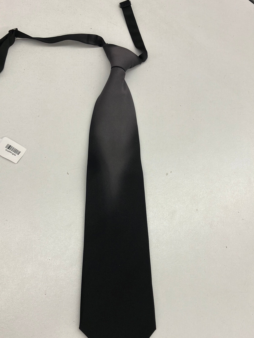 Grey Black Long Tie