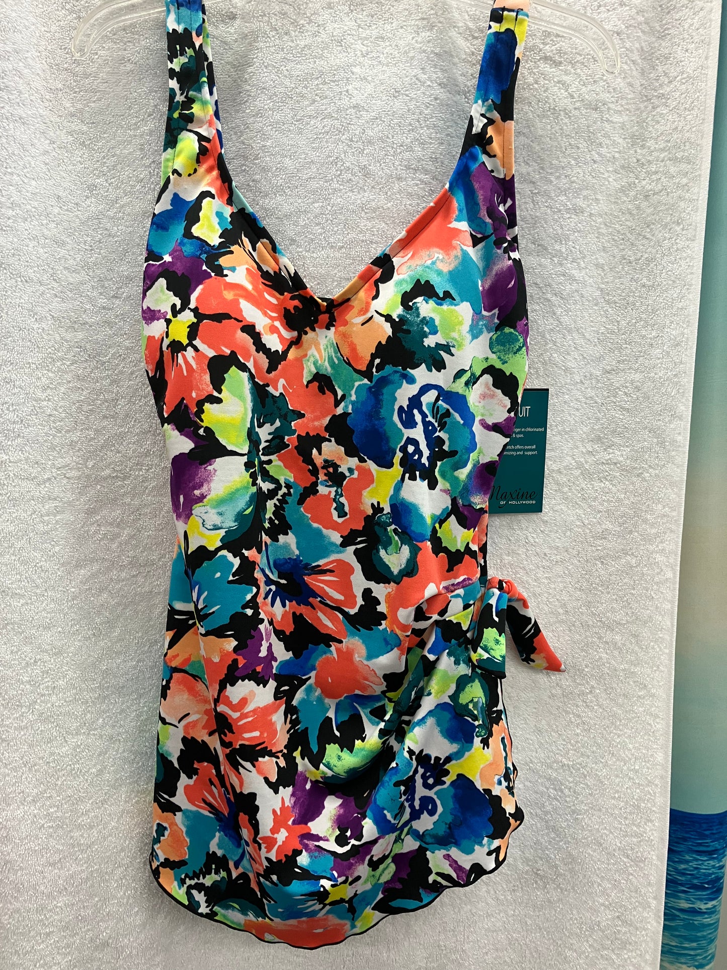 Maxine Multicolor Wide Strap Sarong Size 12