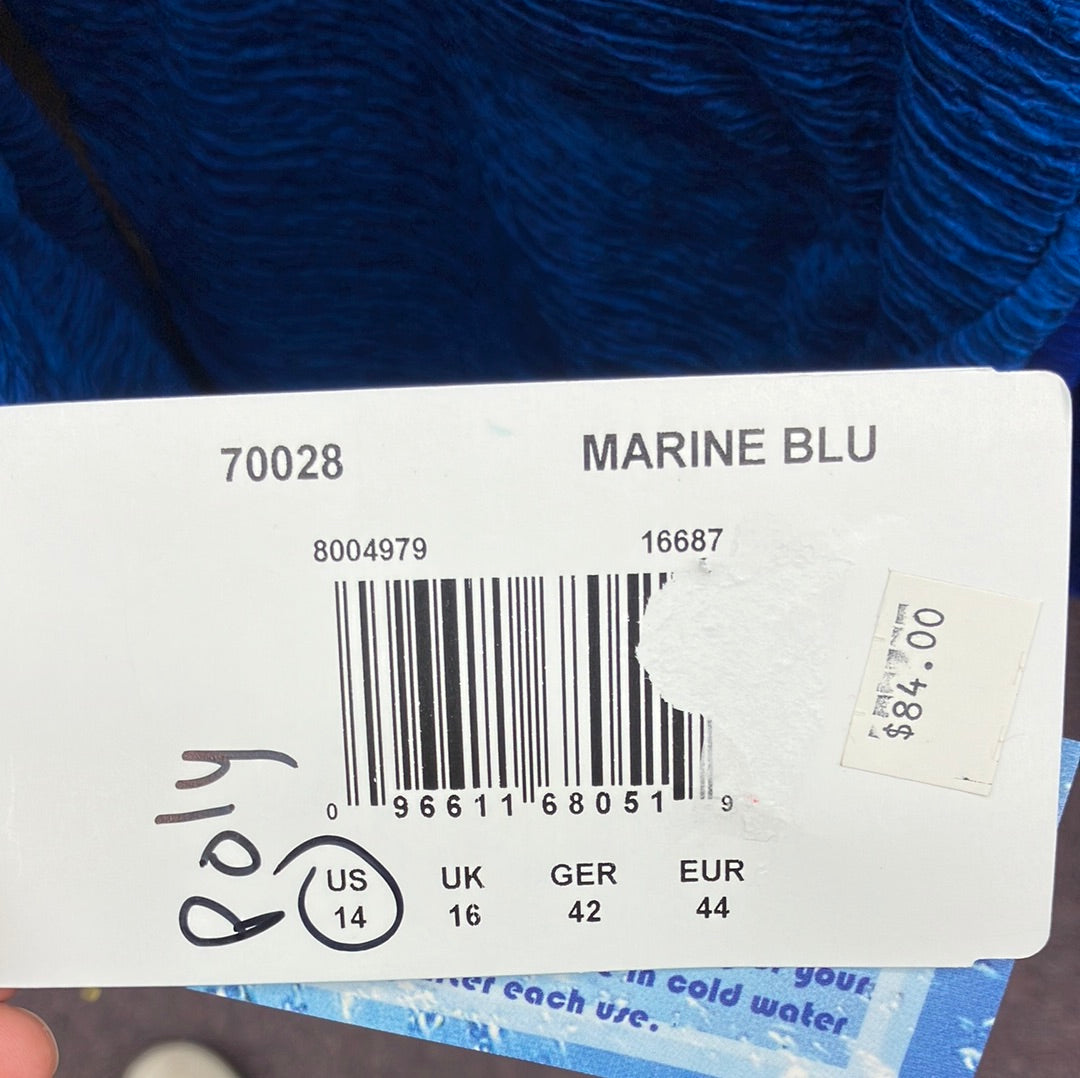 Penbrooke Marine Blue Surplice Suit Size 14