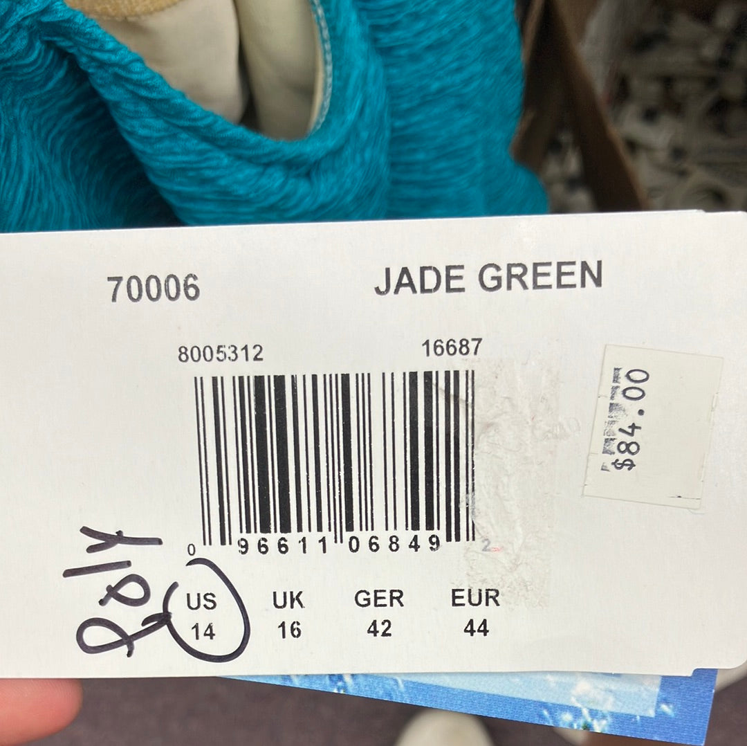 Penbrooke Jade Green Krinkle One Piece H Back Suit Size 14