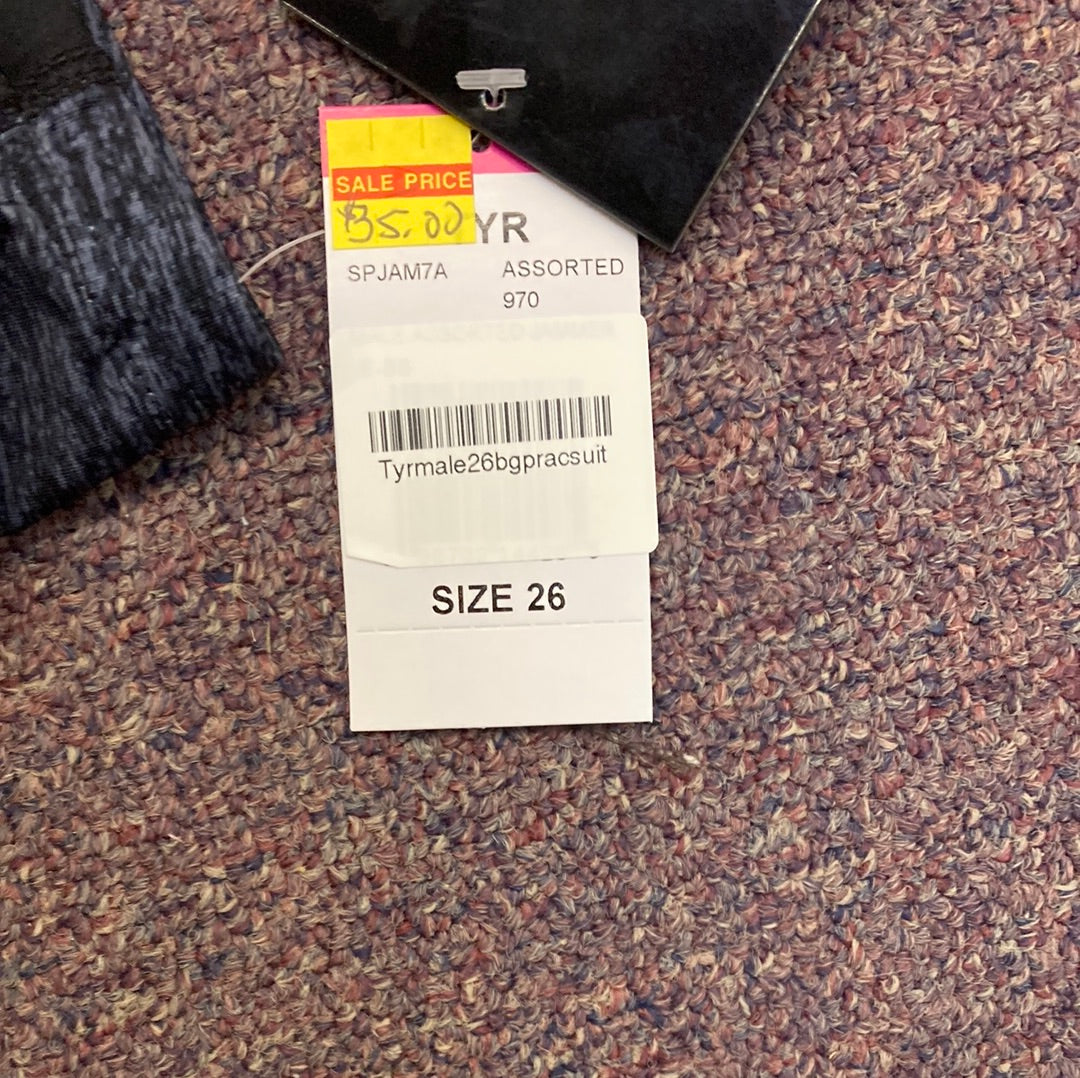 TYR Black grey jammer size 26