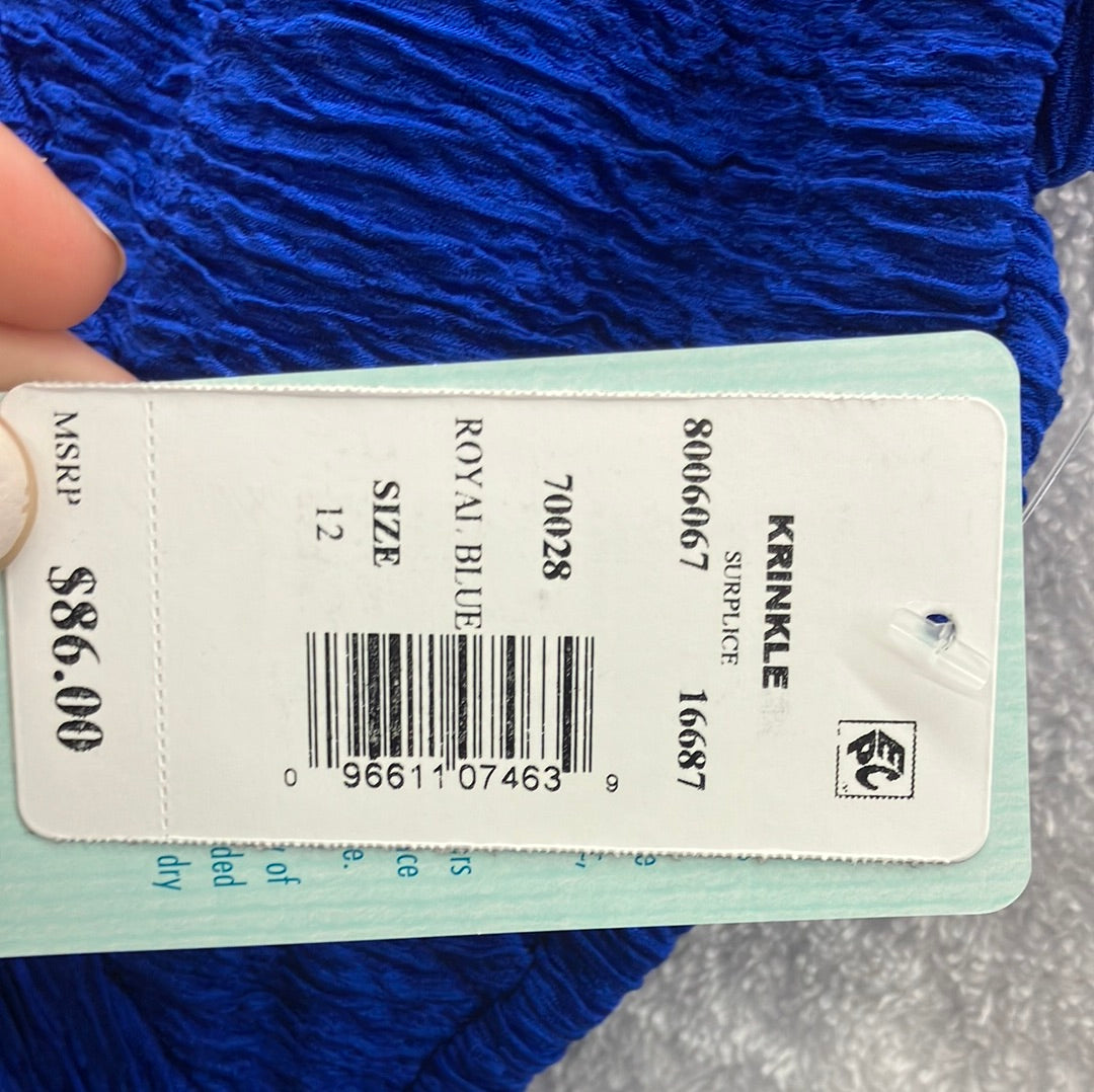 Penbrooke Royal Blue One Piece V Back Suit Size 12