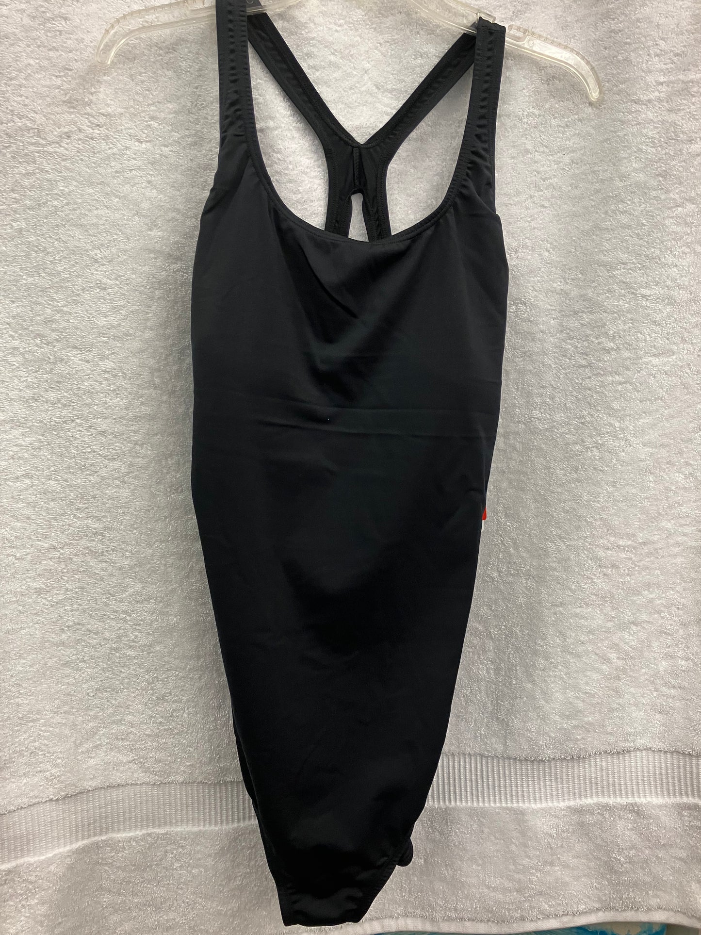 Speedo Black H Back One Piece Suit Size 16