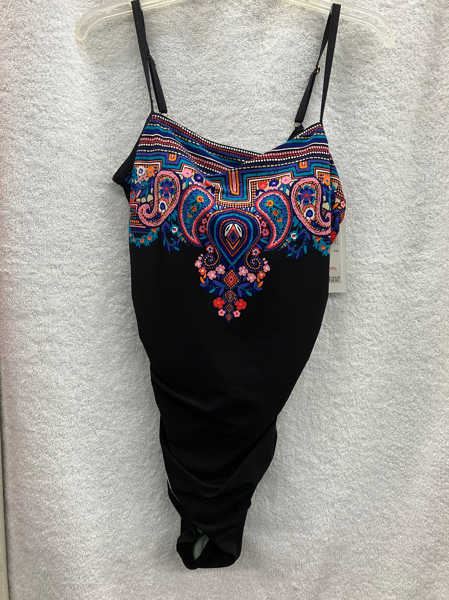 Christina Multi/Multi Long Torso One Piece Suit Size 12L