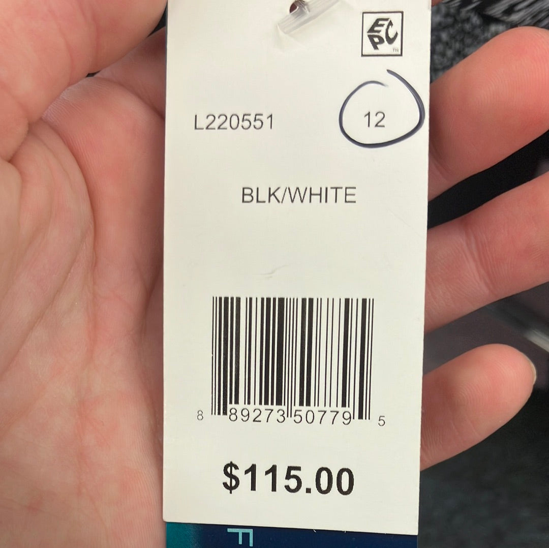 Longitude Black/White One Piece Suit Size 12