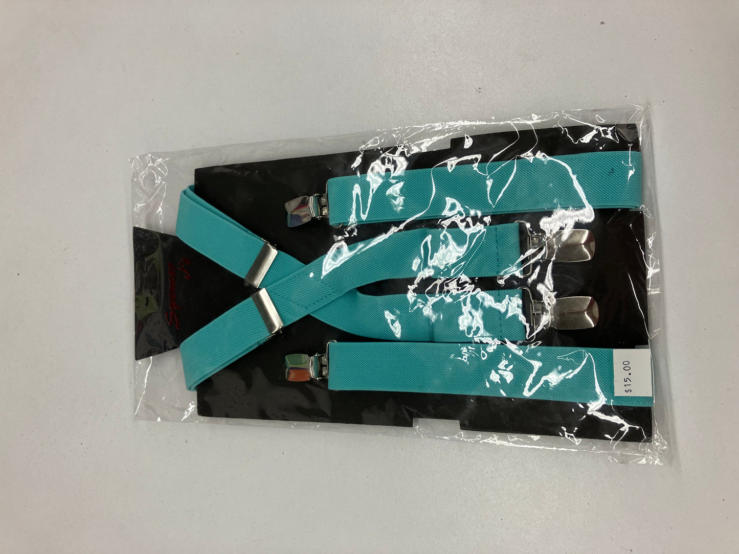 Spencer J’s Teal Suspenders