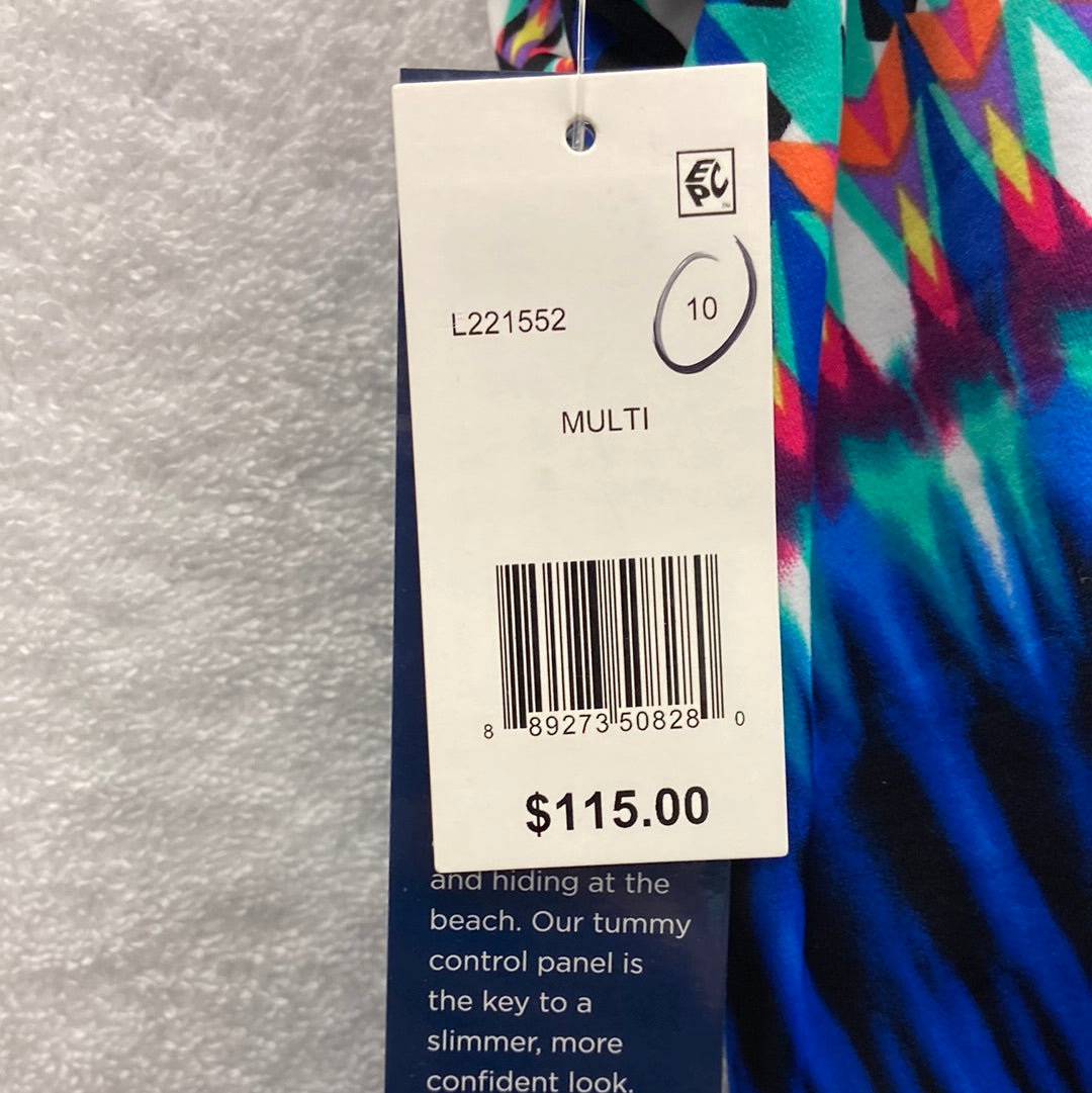 Longitude Multicolor One Piece Suit Size 10