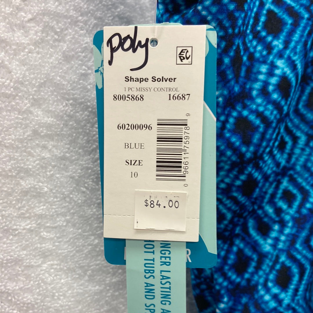 Penbrooke Blue Shape Solver One Piece Missy Control Size 10
