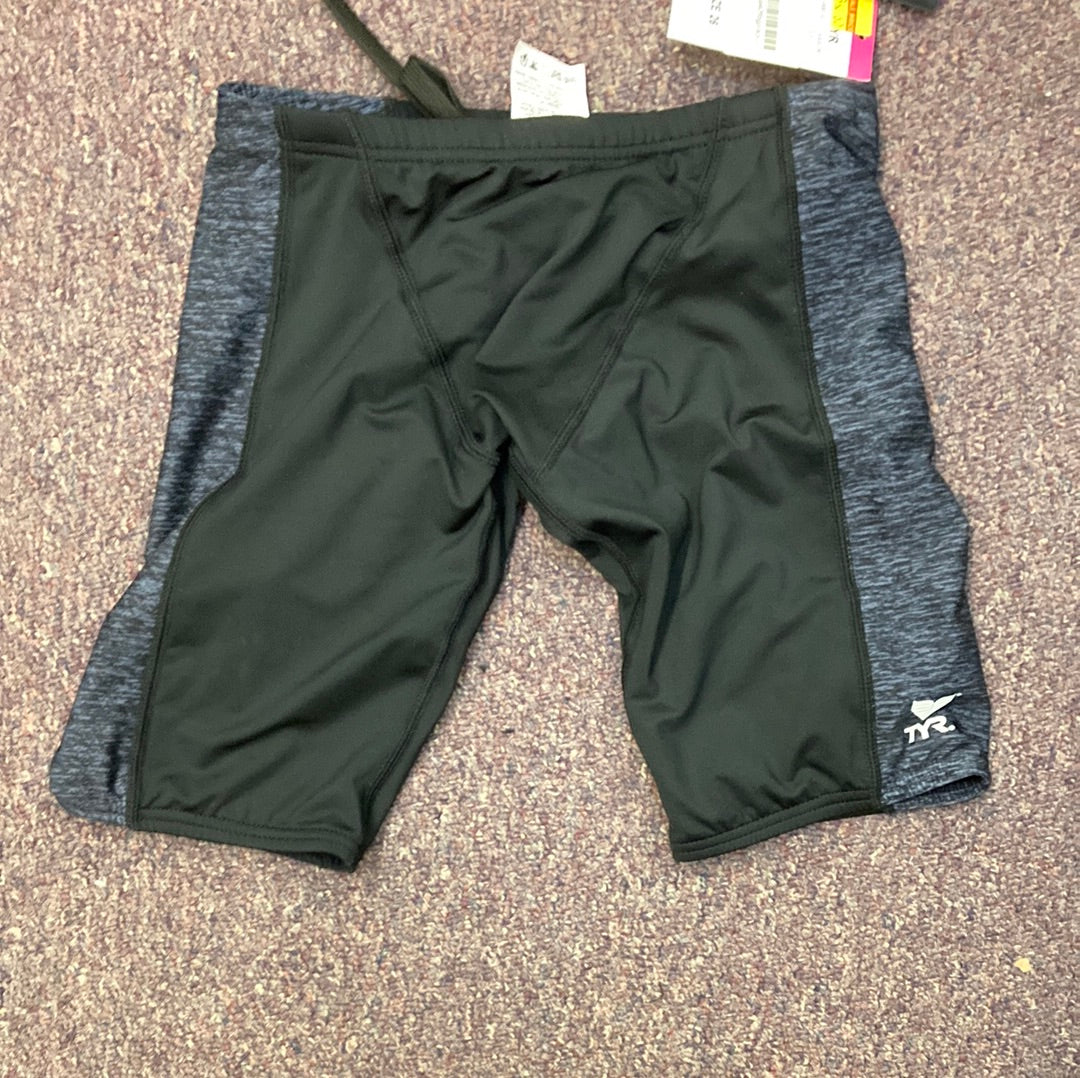 TYR Black grey jammer size 26