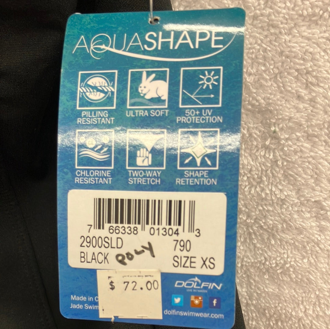 Dolfin Aquashape Black Two Piece Size XSMALL