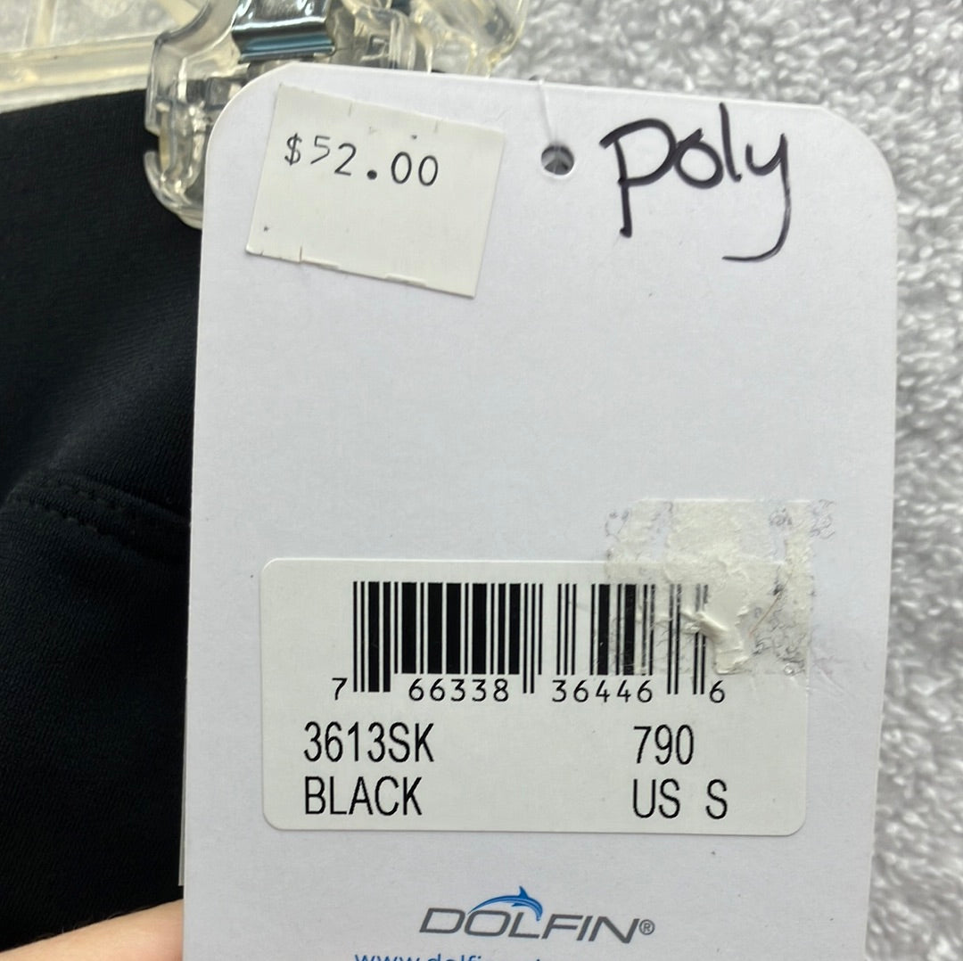 Dolfin Aquashape Black Swim Skirt Size Small