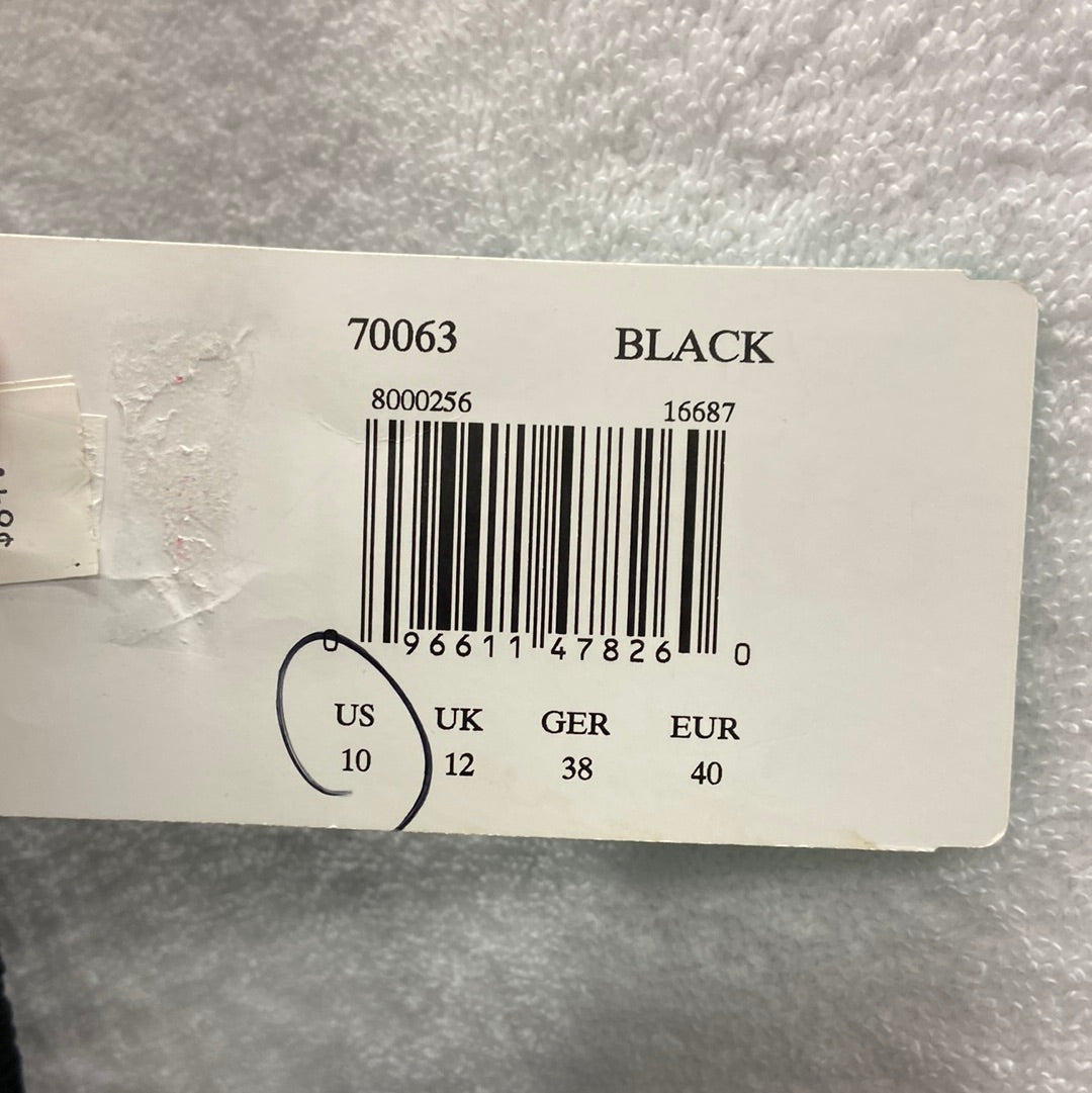 Penbrooke Black Krinkle Scrunch One Piece Suit Size 10