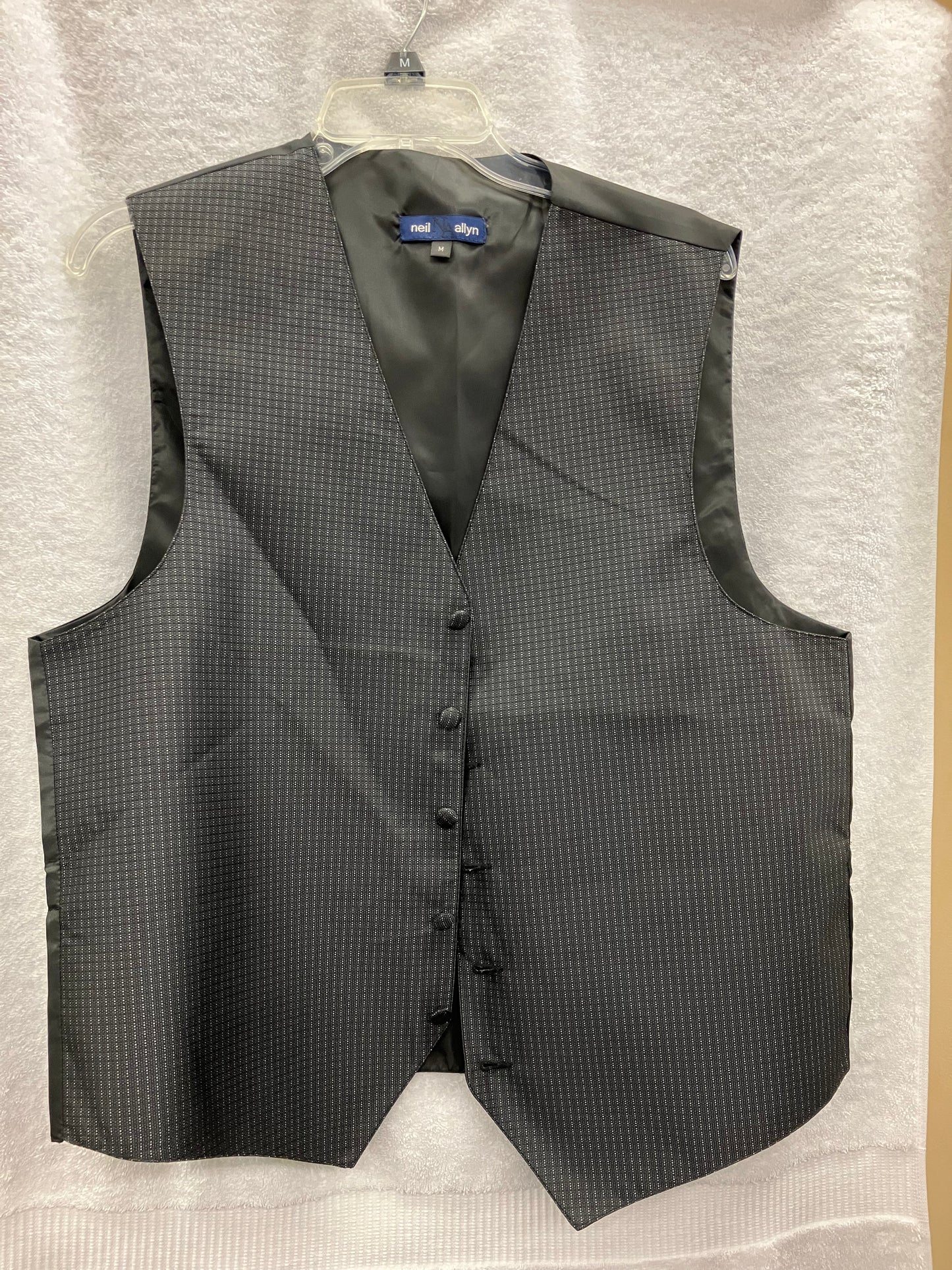 Medium Black Patterned Vest
