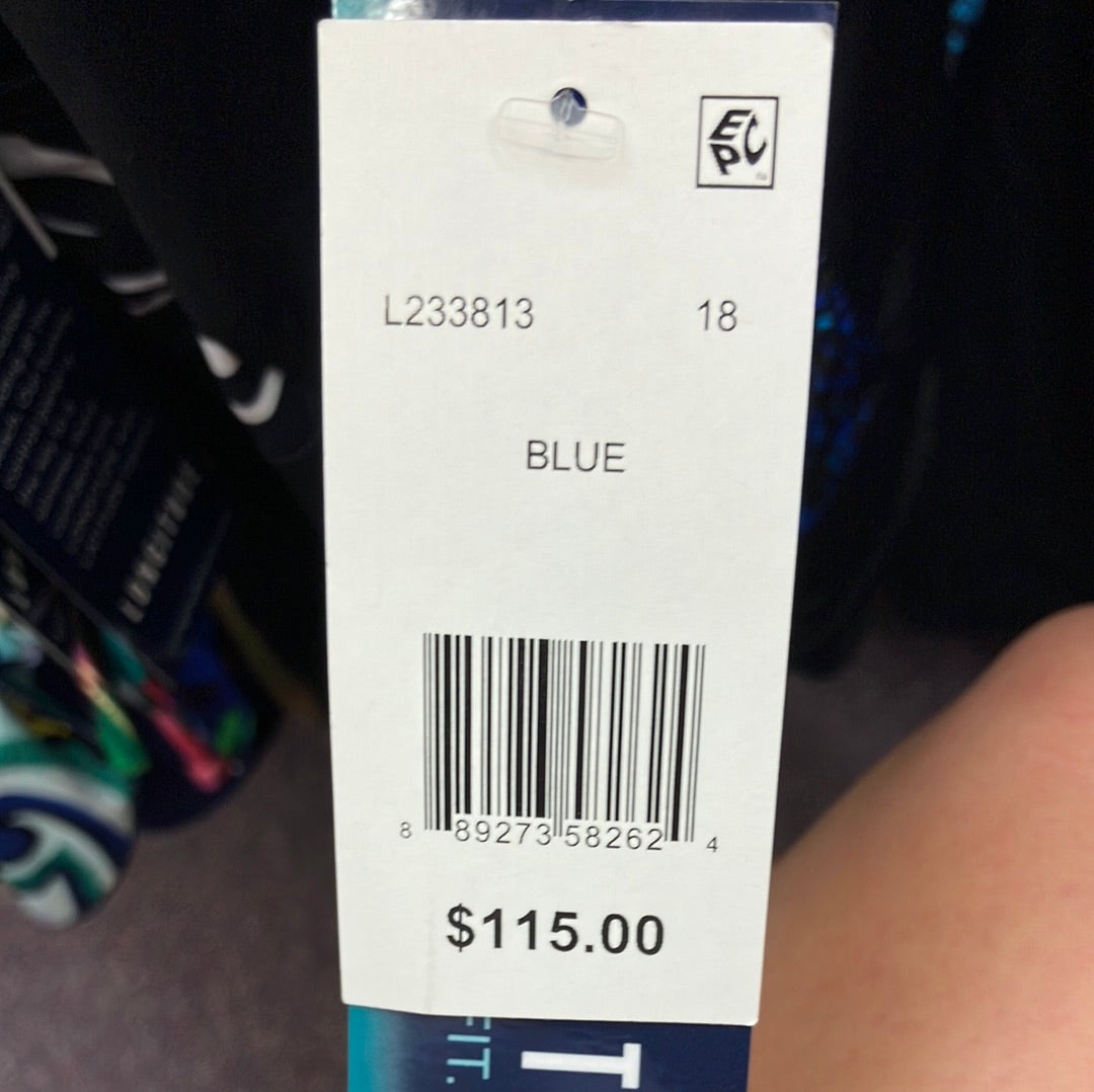 Longitude Blue One Piece Suit Size 18
