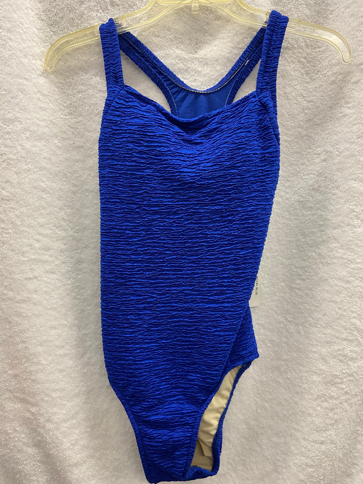 Penbrooke Royal Blue Krinkle One Piece H Back Size 10