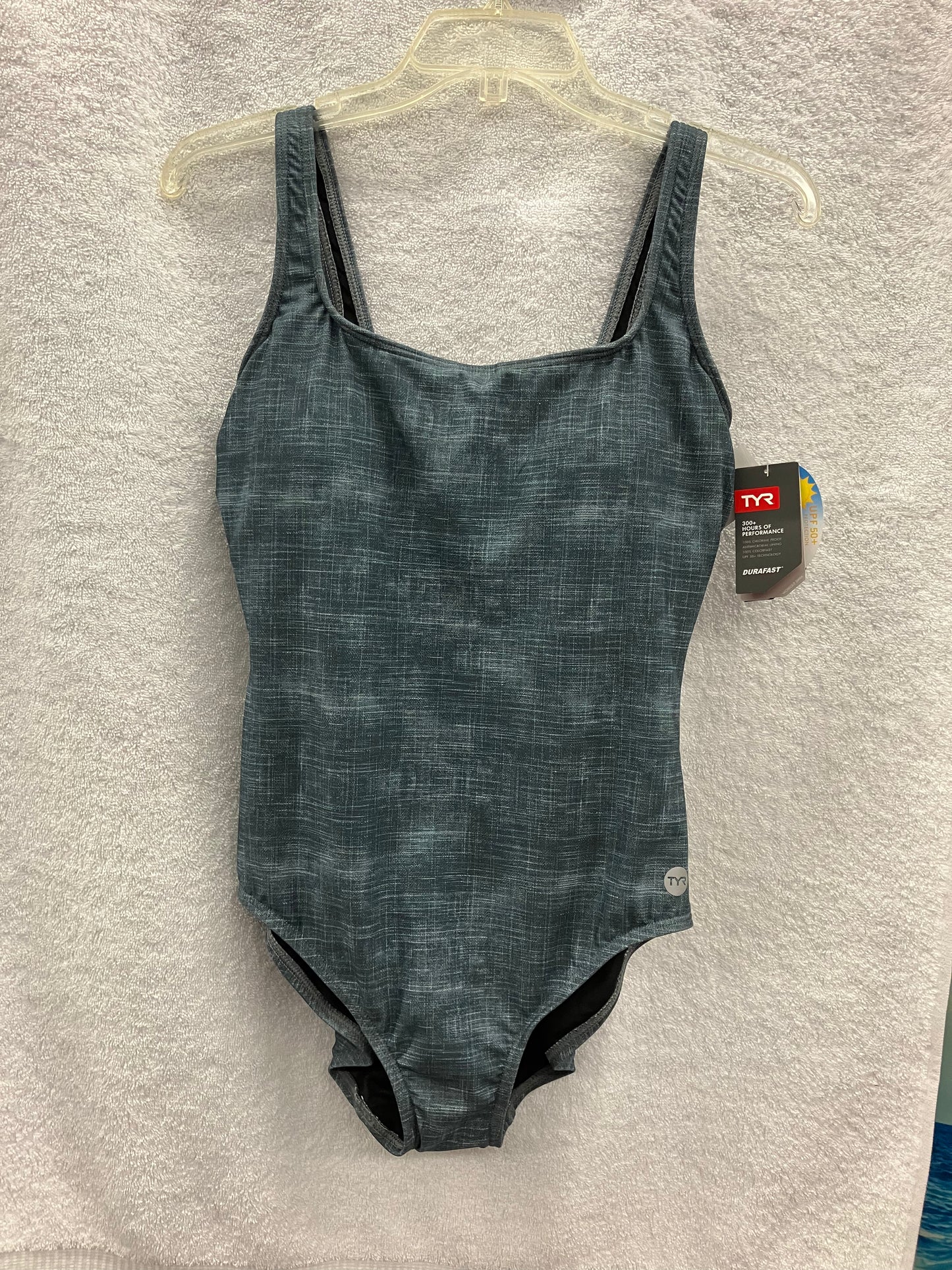 TYR Grey Sandblast Scoop Neck Control Lift Size 12