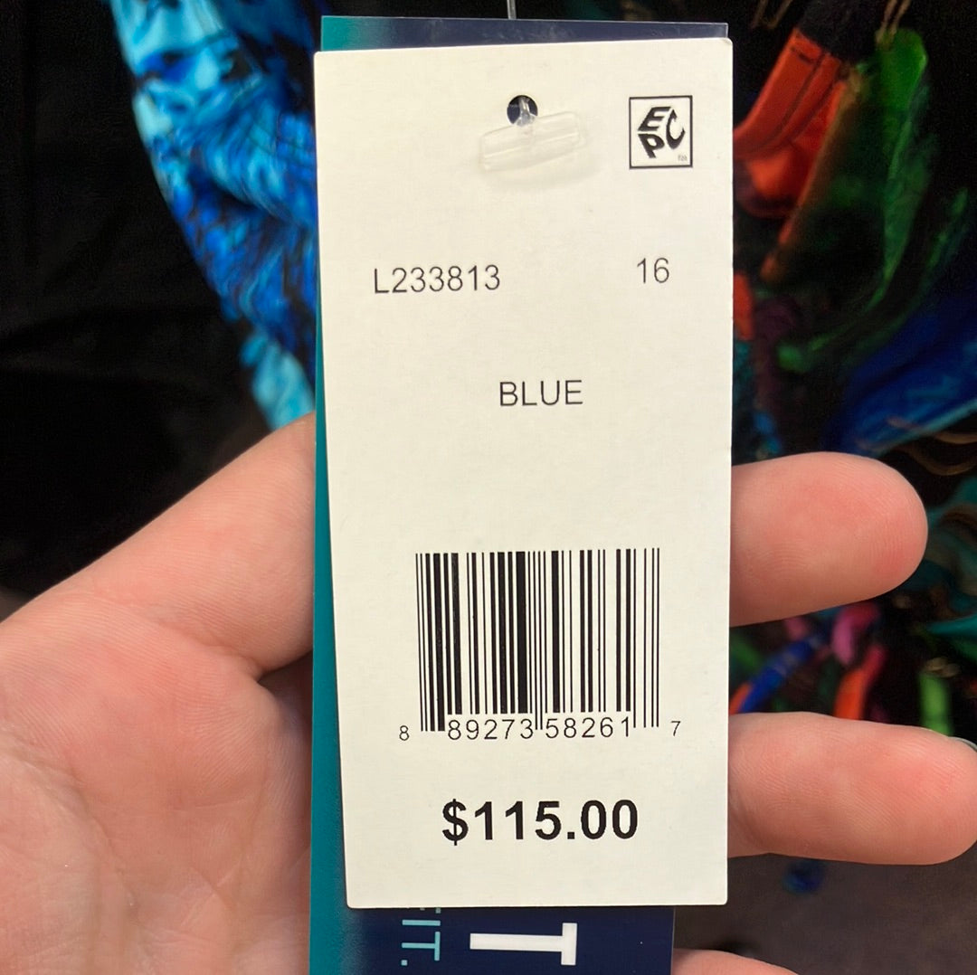 Longitude Blue One Piece Suit Size 16