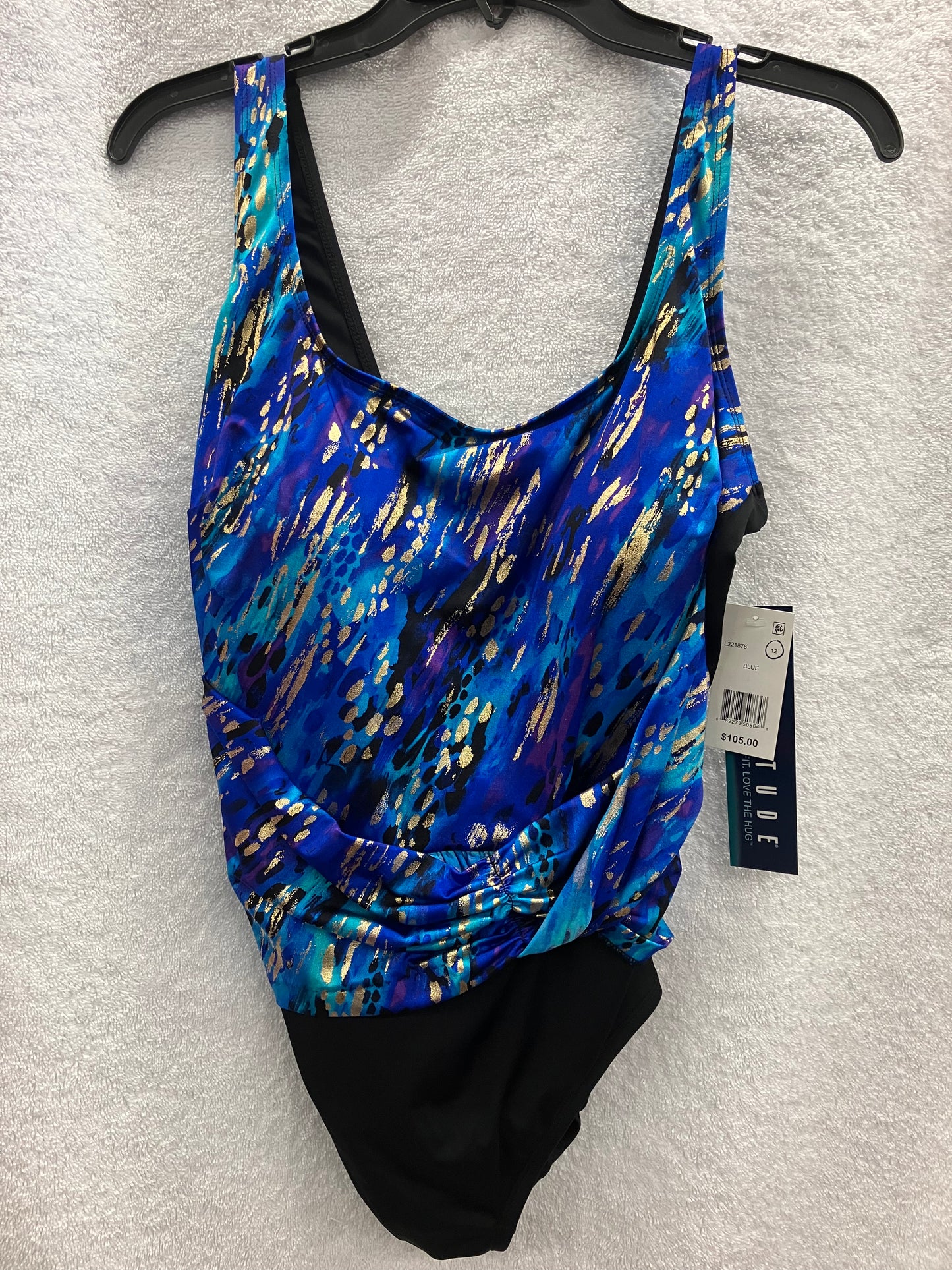 Longitude Blue One Piece Suit Size 12