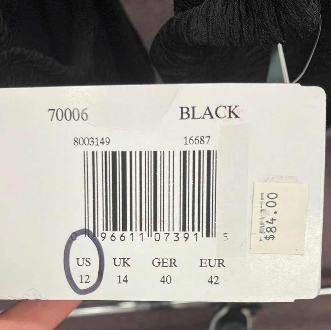 Penbrooke Black Krinkle One Piece H Back Suit Size 12