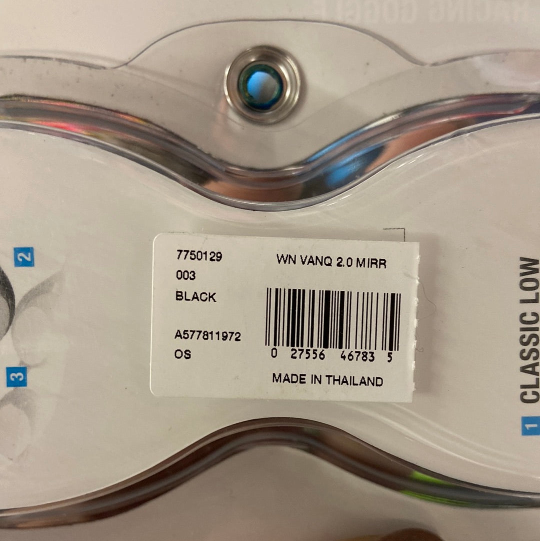 Speedo Black/Amber/Rosegold Women's Vanquisher 2.0 Mirrored Goggle