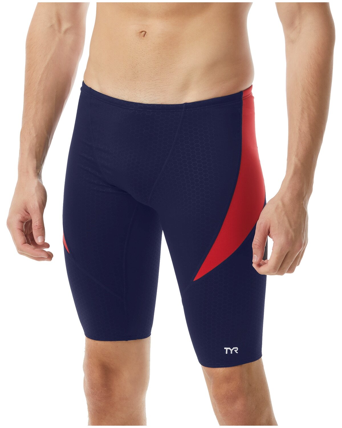 TYR Navy/Red Hexa Jammer Size 38