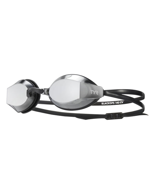 TYR Silver/Black Blackops 140 EV Racing Mirrored Nano Fit Goggle