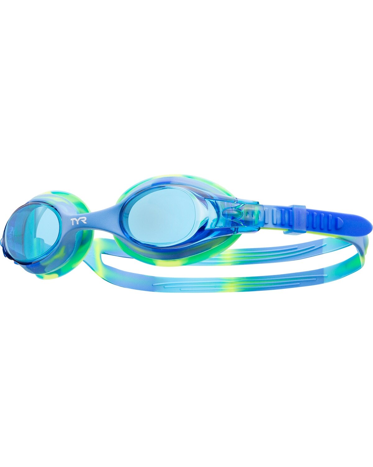 TYR Blue/Green Kids' Swimple Tie Dye Goggle