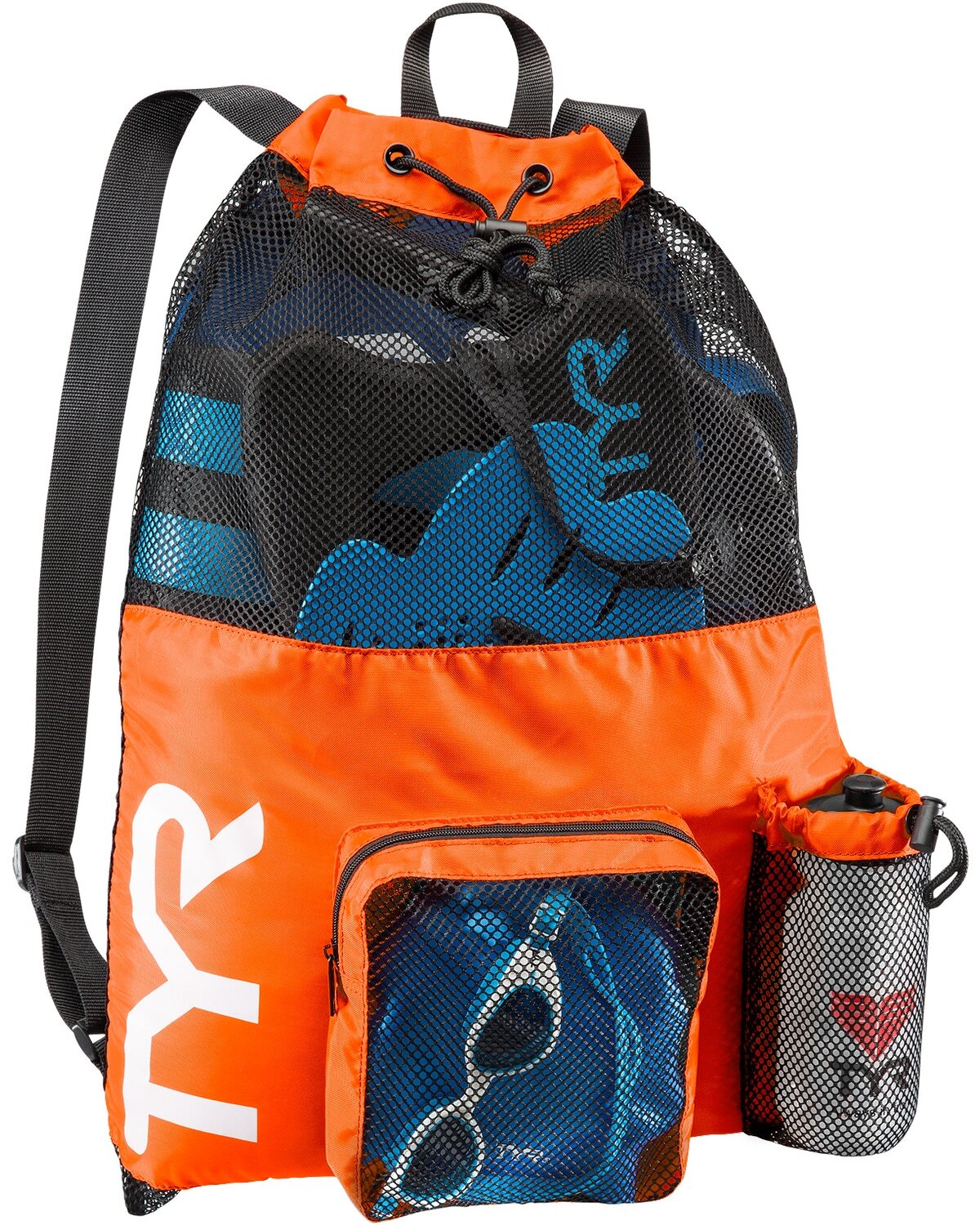 TYR Fluorescent Orange 40L Big Mesh Mummy Backpack III