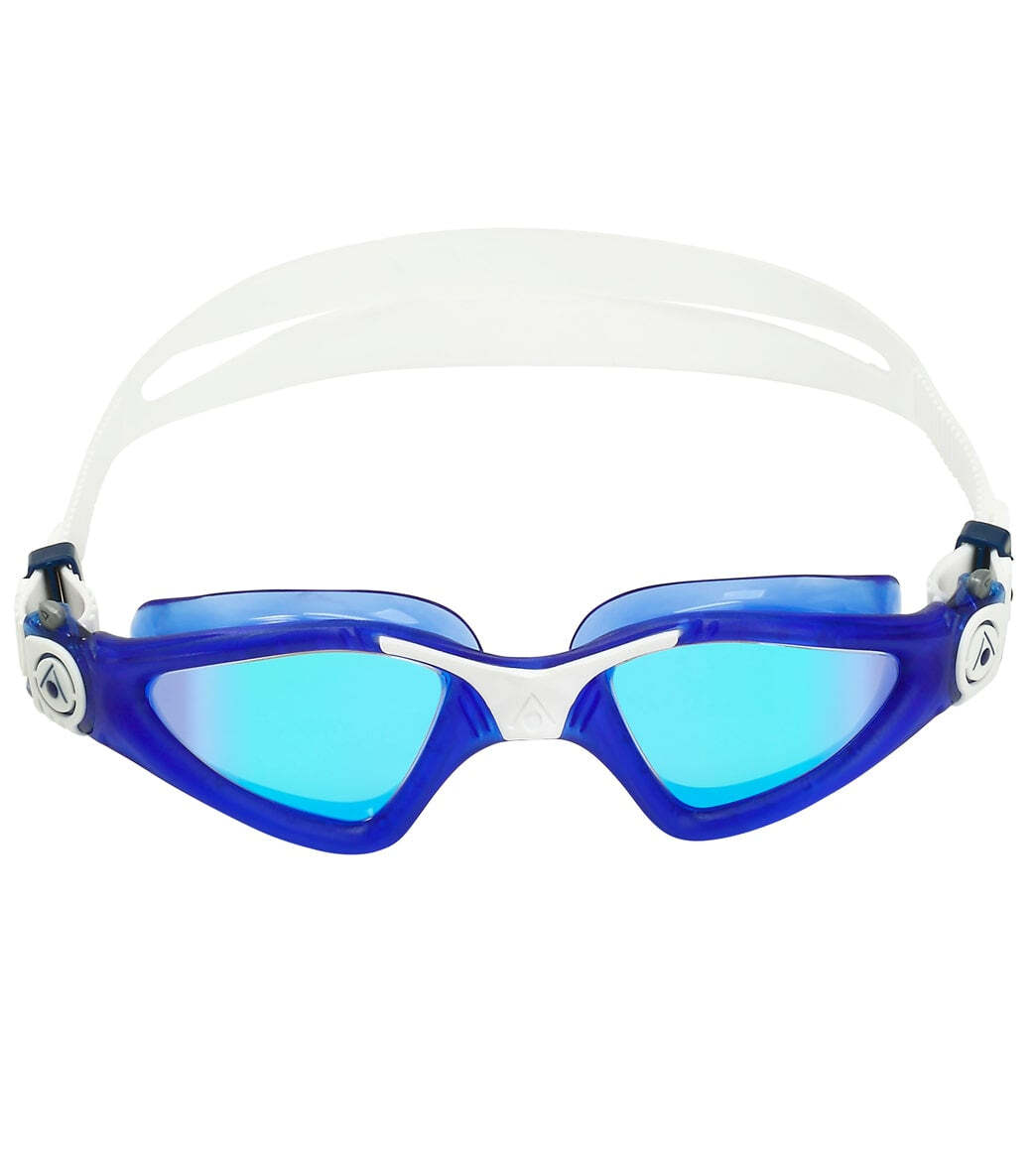 Aqua Sphere Adult Kayenne Titanium Blue Mirrored Lens/Dark Blue/White Goggle