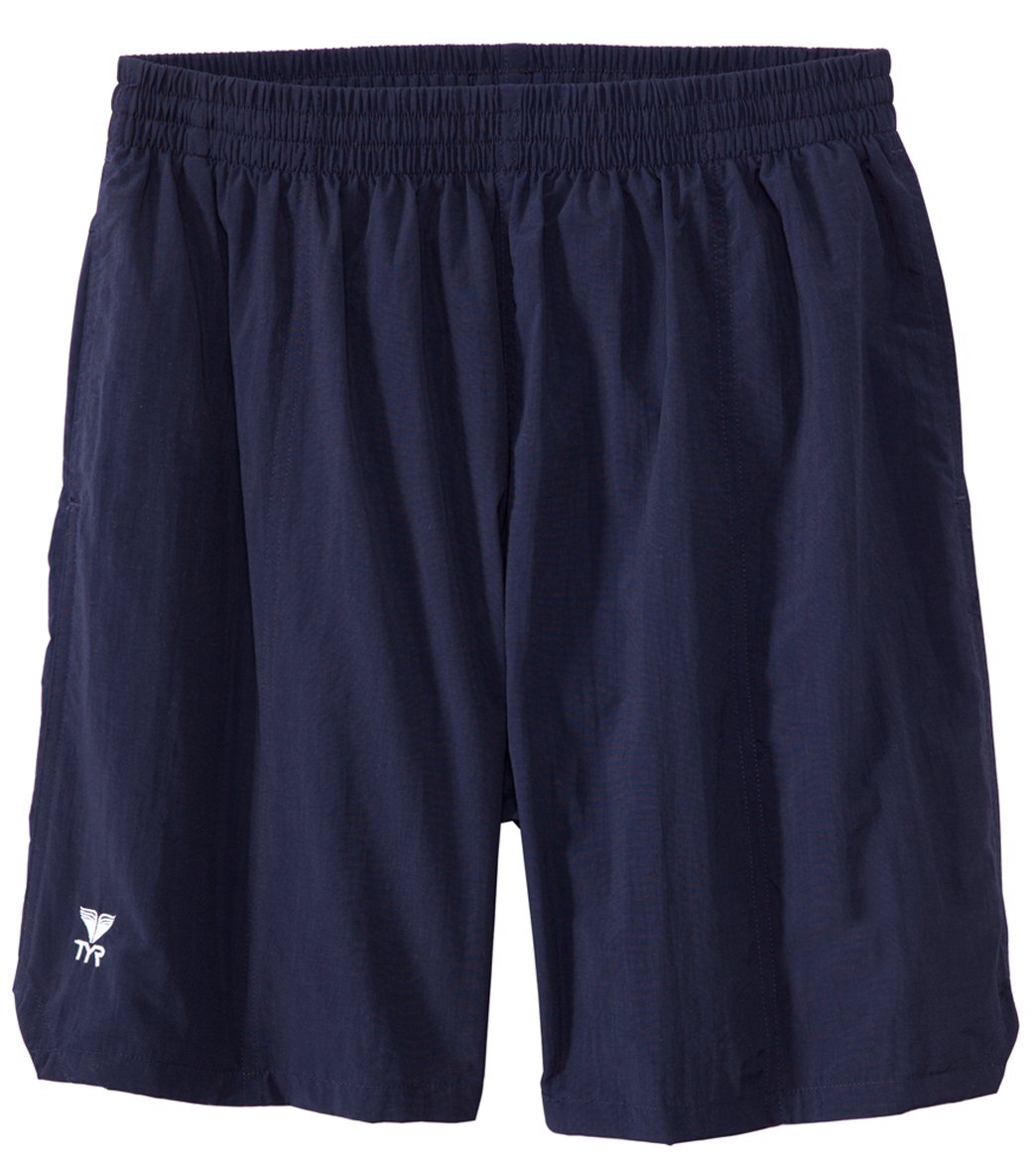 TYR Men's L Navy Classic Deck Swim Trunks