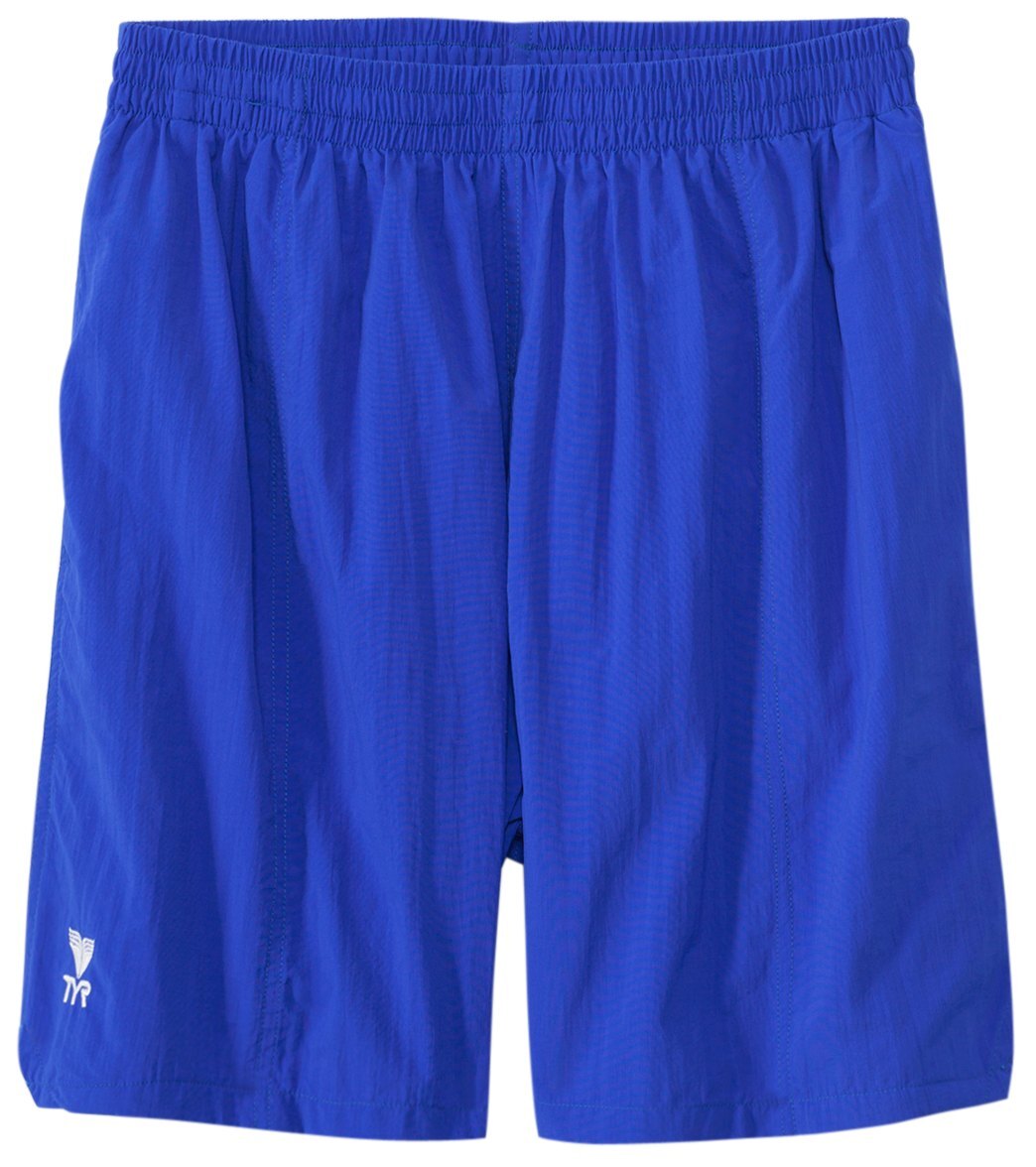 TYR Men's L Royal Blue Classic Deck Swim Trunks