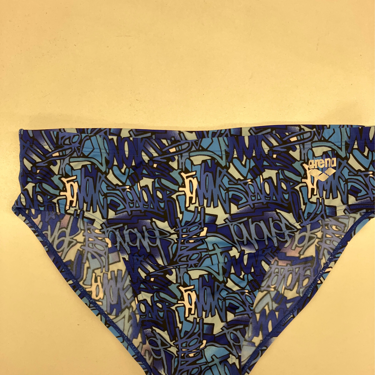 Arena M 38 Star Flower Navy Royal Brief Racing Suit