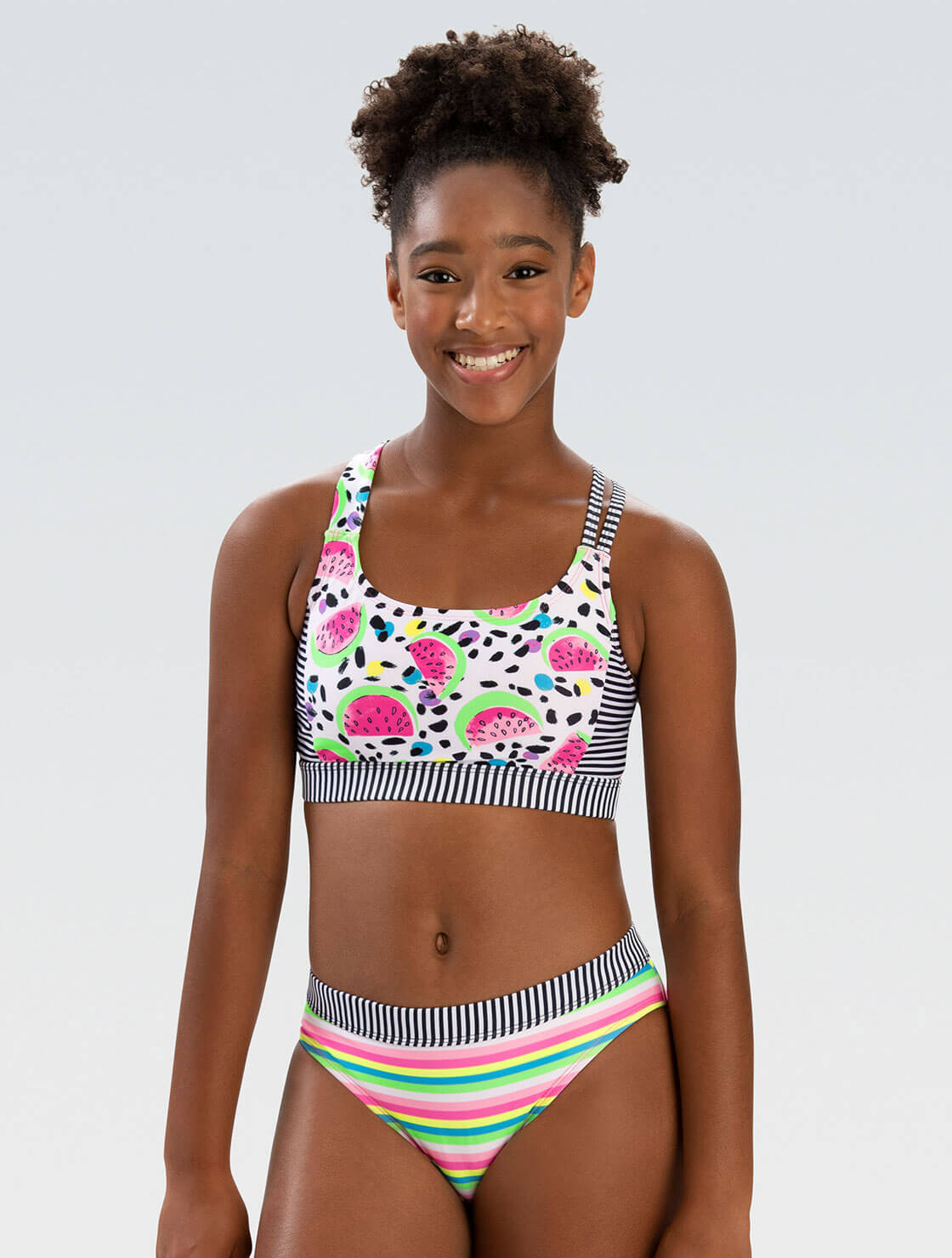 Dolfin Uglies Women's Medium Tutti-Frutti Workout Two Piece Swimsuit