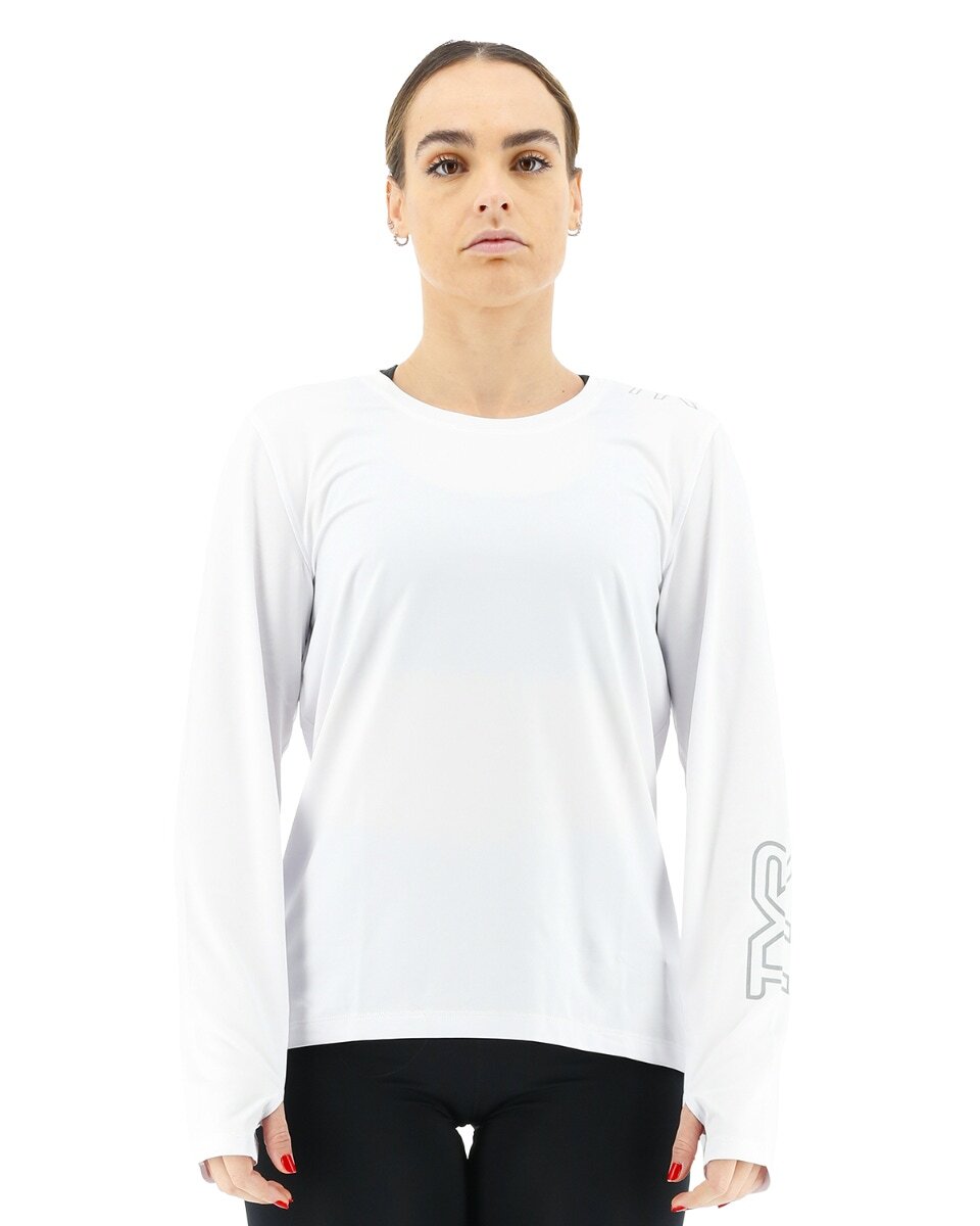 TYR S White Women's Long Sleeve Sun Shirt