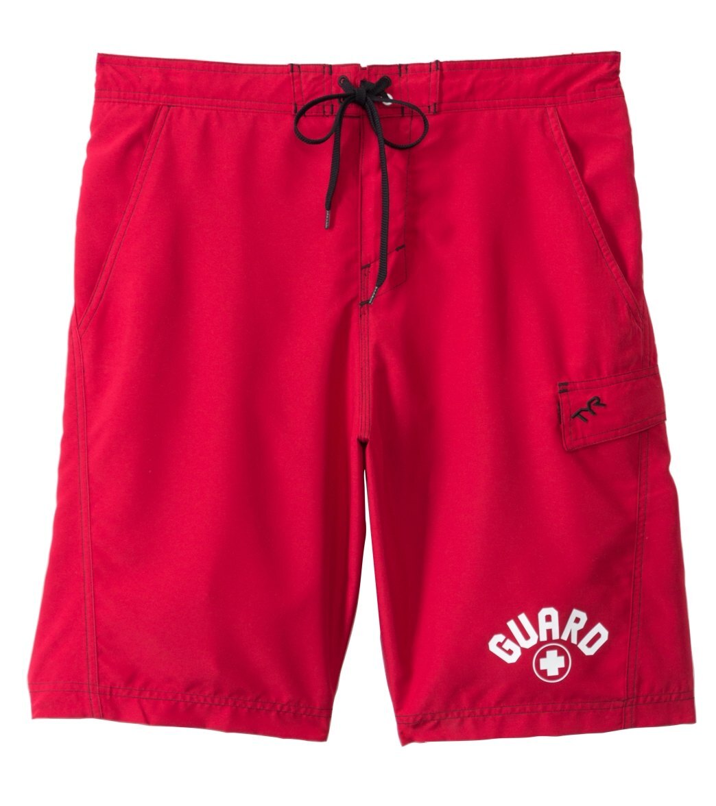 TYR XL Red Men's Guard Springdale Board Short