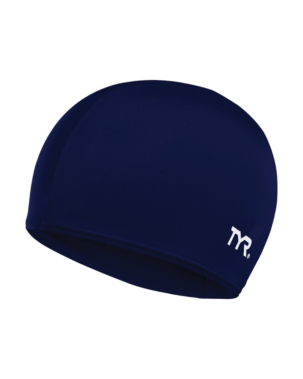 TYR Navy Lycra Fiber Fast Drying Swim Cap