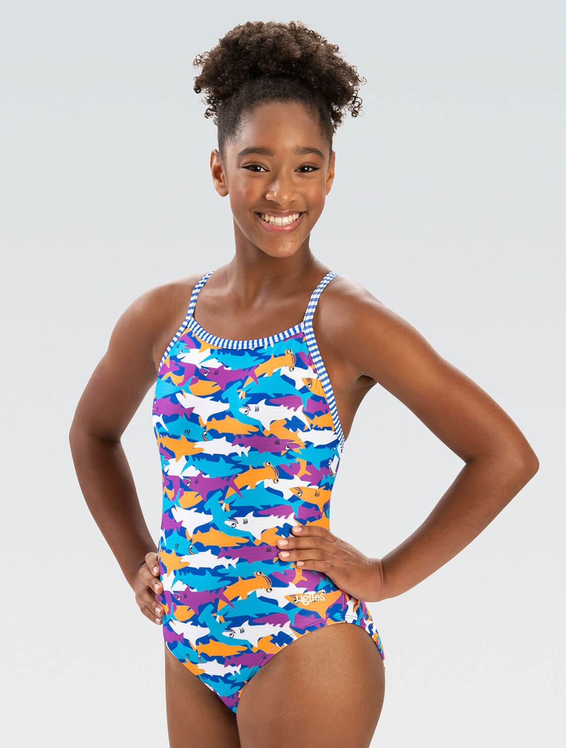 Dolfin Uglies Women's Sharkonator One Piece Swimsuit Size 30