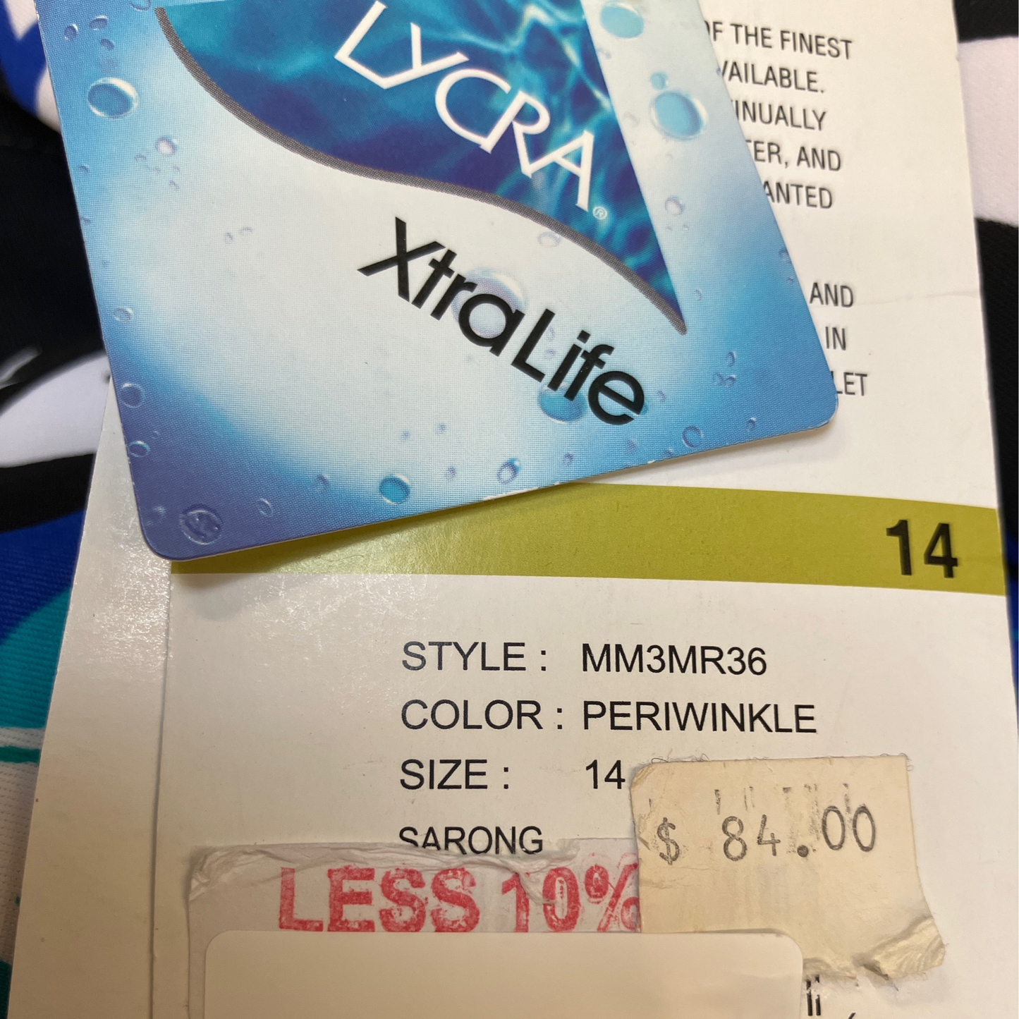 X Maxine Periwinkle Sarong Size 14 Front