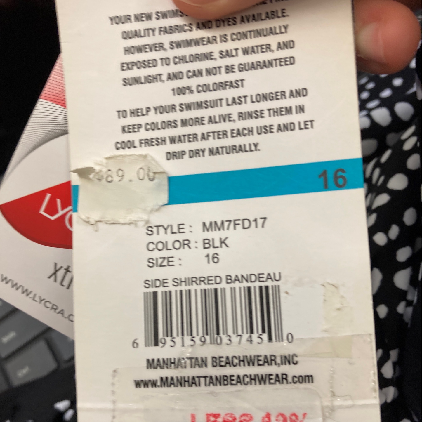 X Maxine Side Shirred Bandeau Size 16