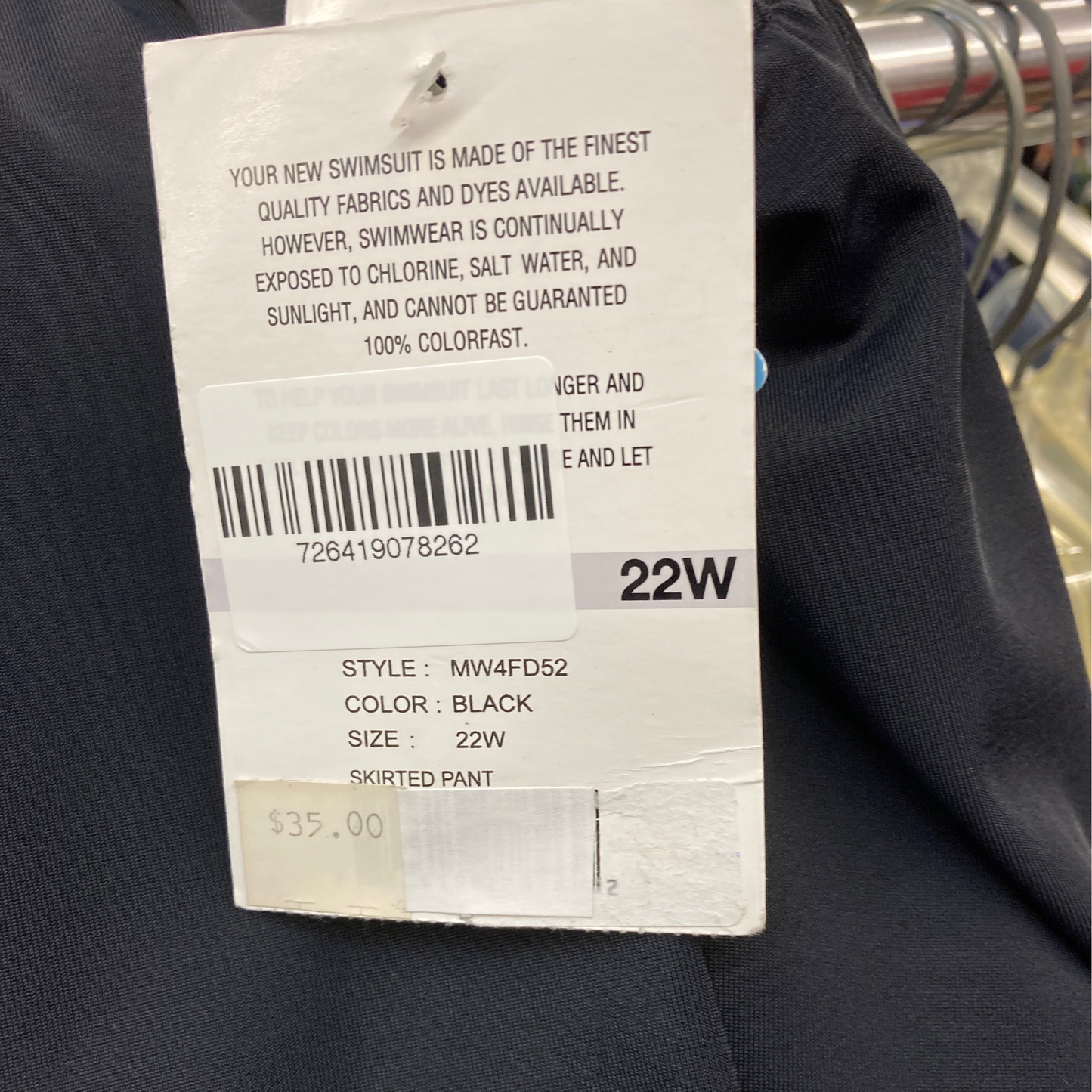 X Maxine Black Skirted Pant Size 22W